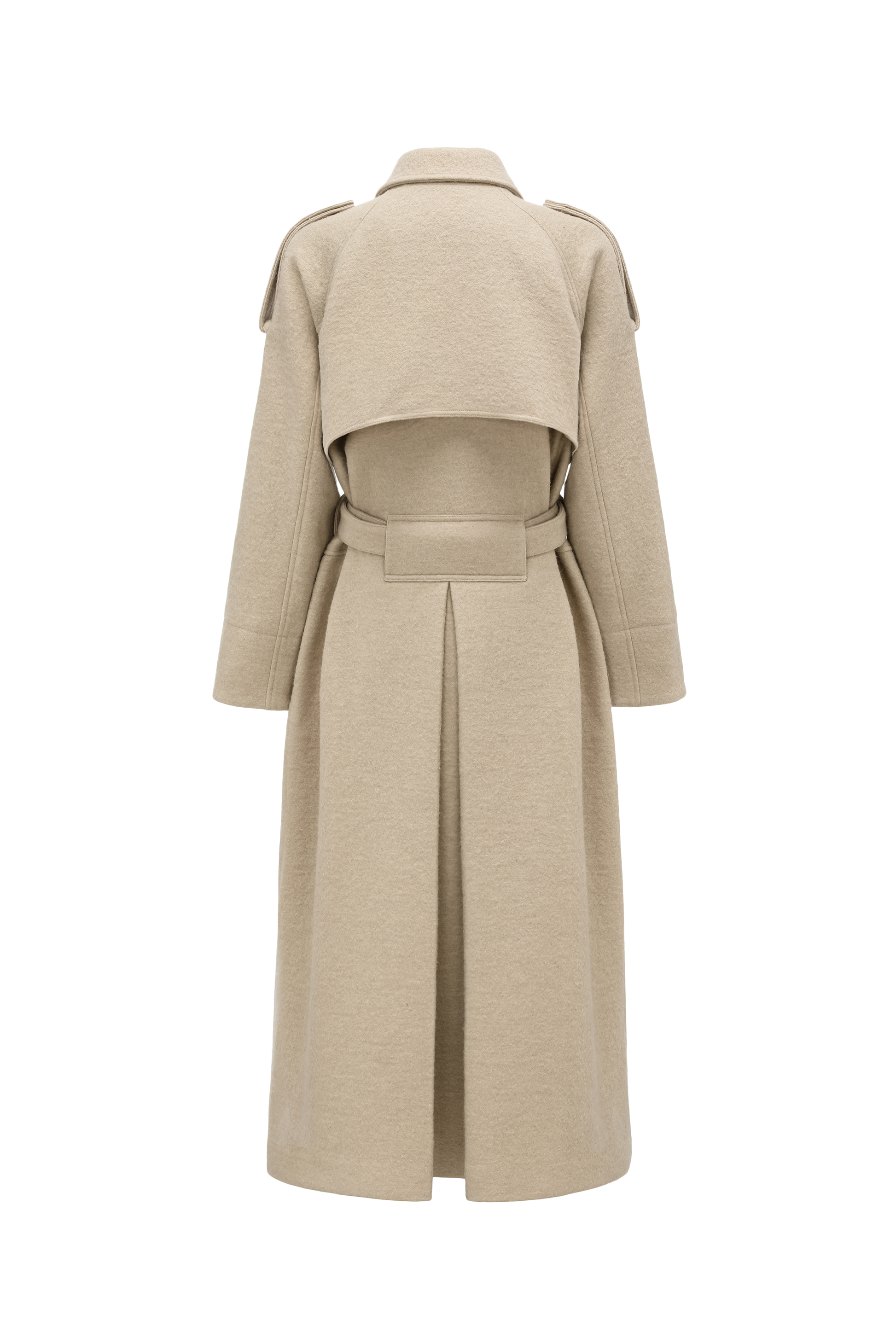 Dropped Shoulder Long Coat
