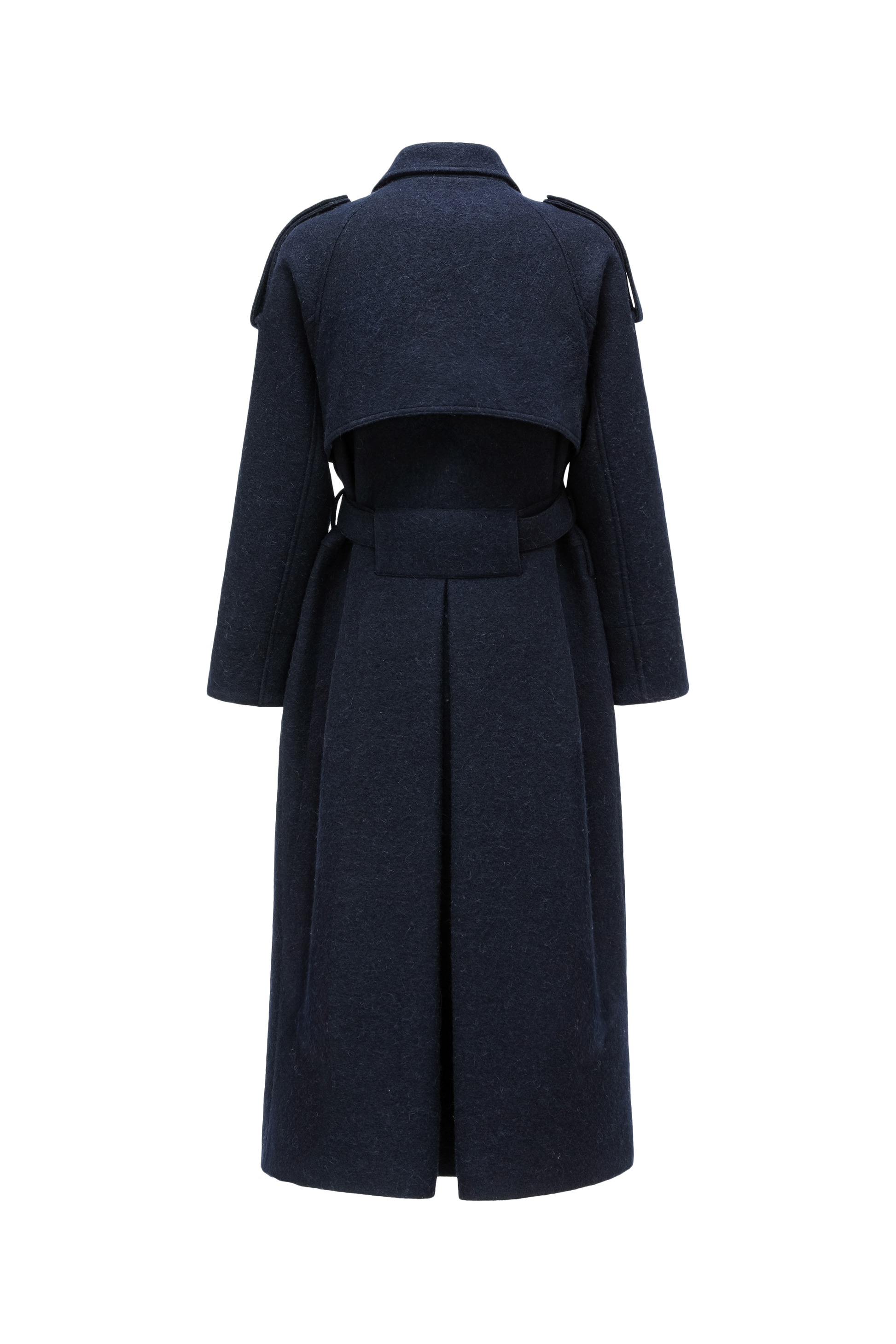 Dropped Shoulder Long Coat