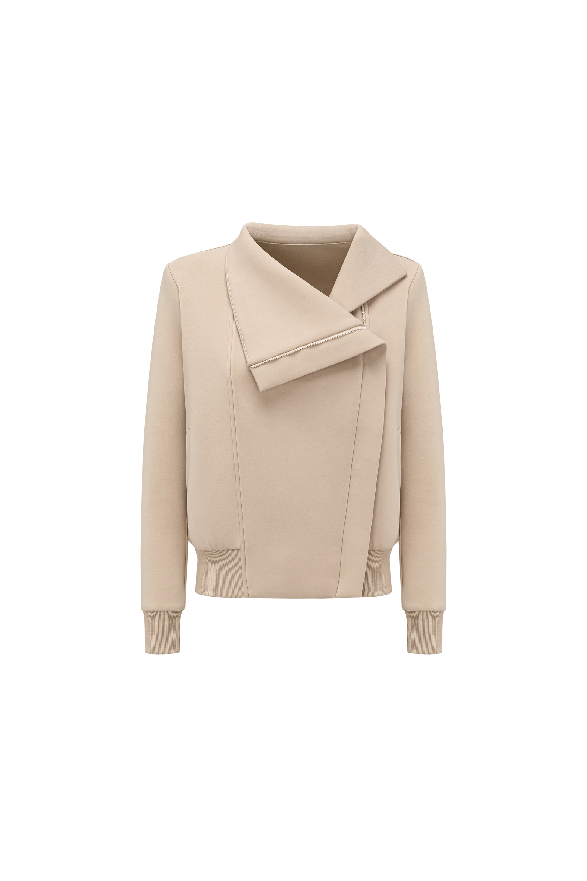 Cross-Front Athleisure Style Jacket