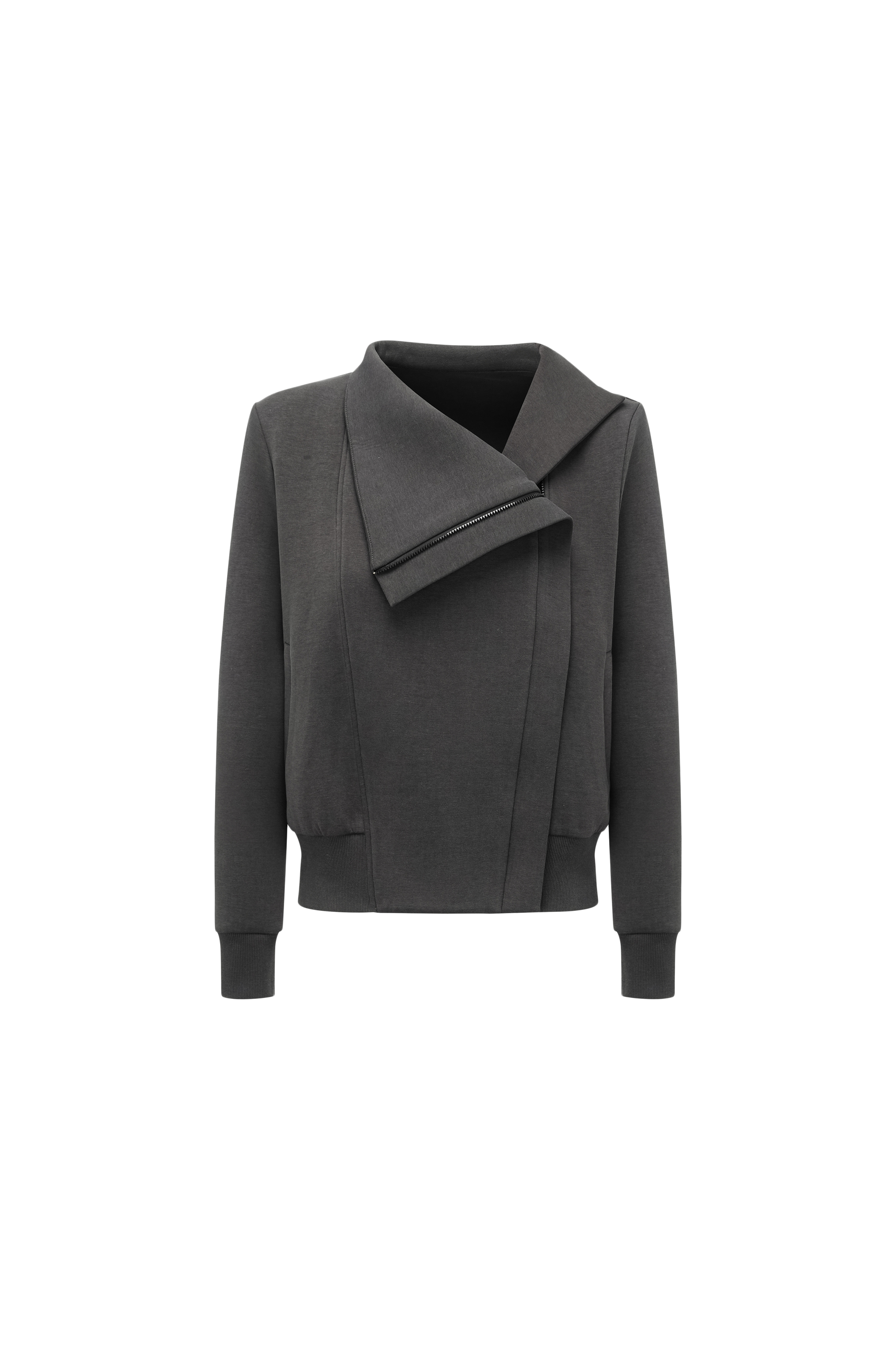 Cross-Front Athleisure Style Jacket