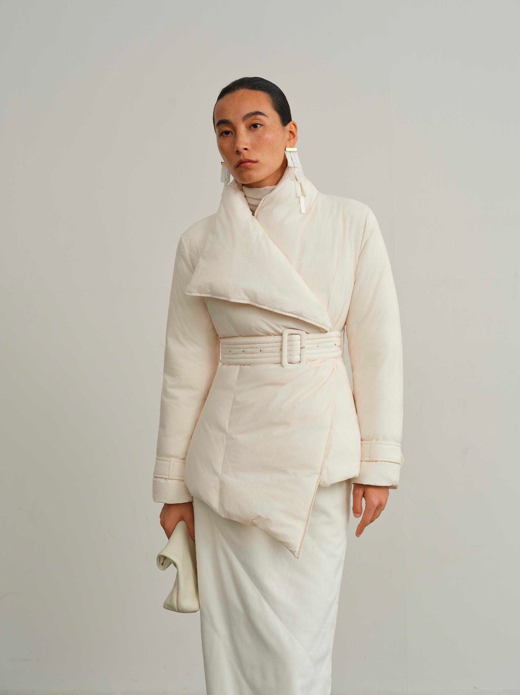 Large Collar Short Down Jacket