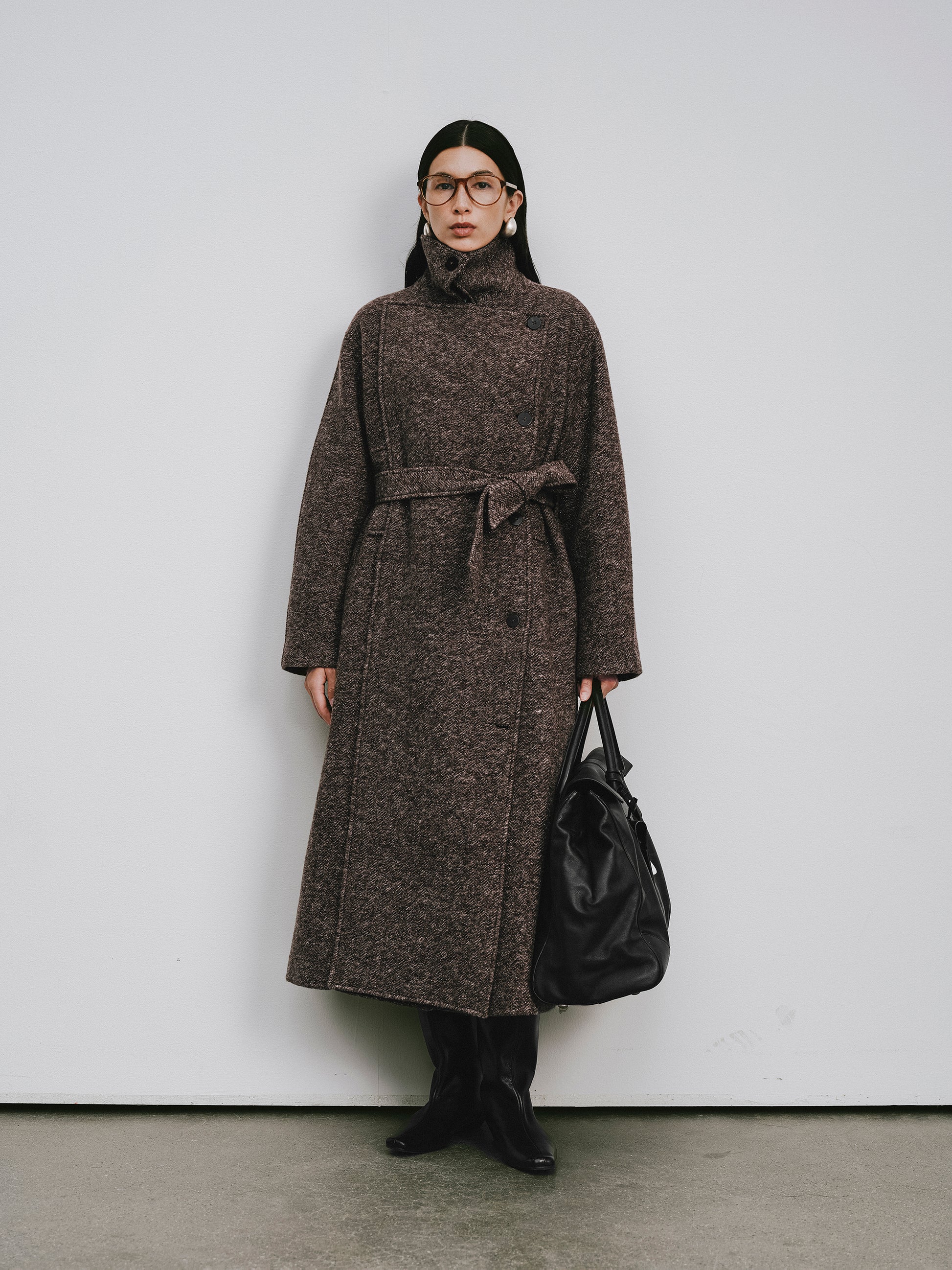 Wool Long Overcoat