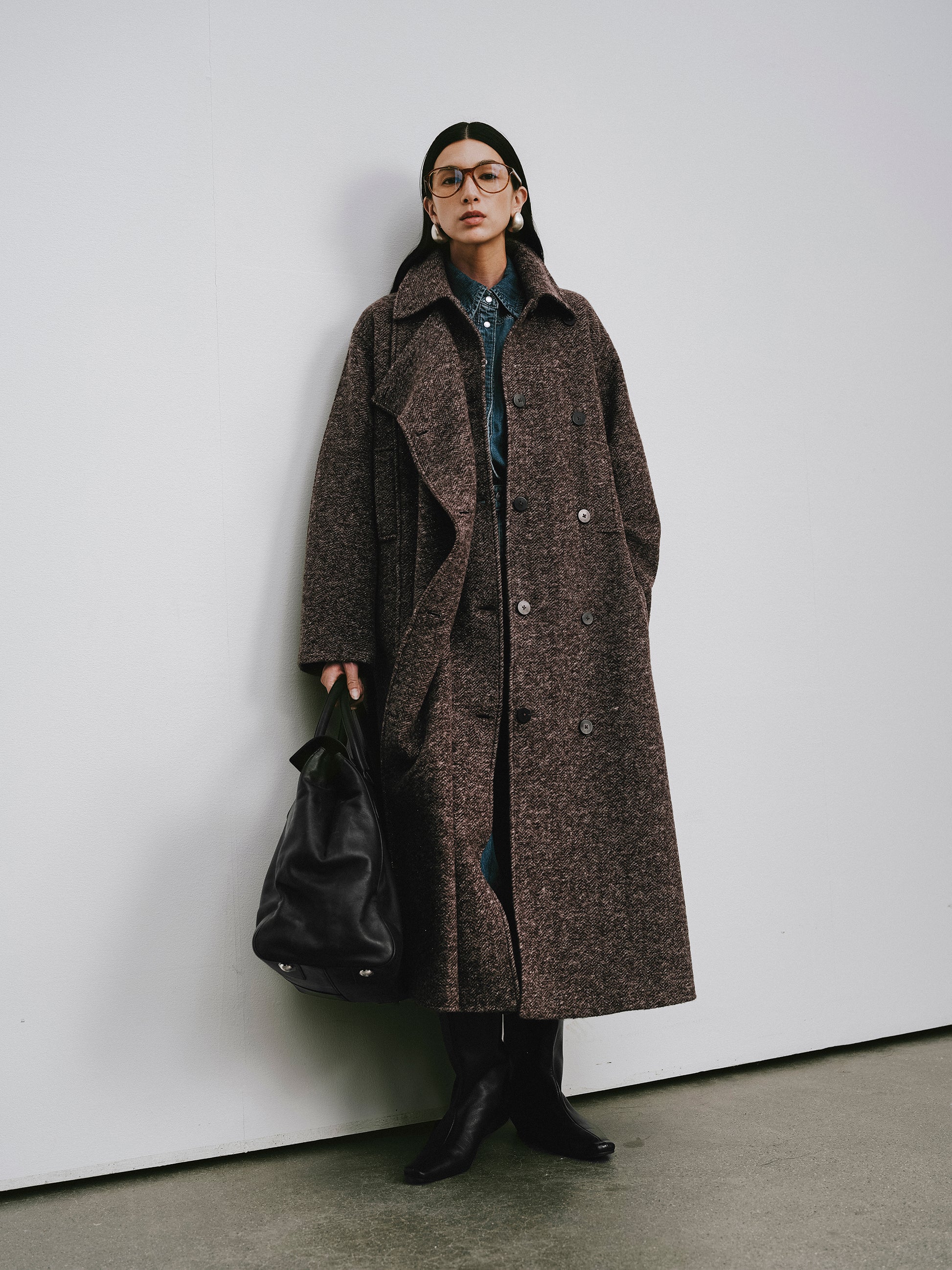 Wool Long Overcoat