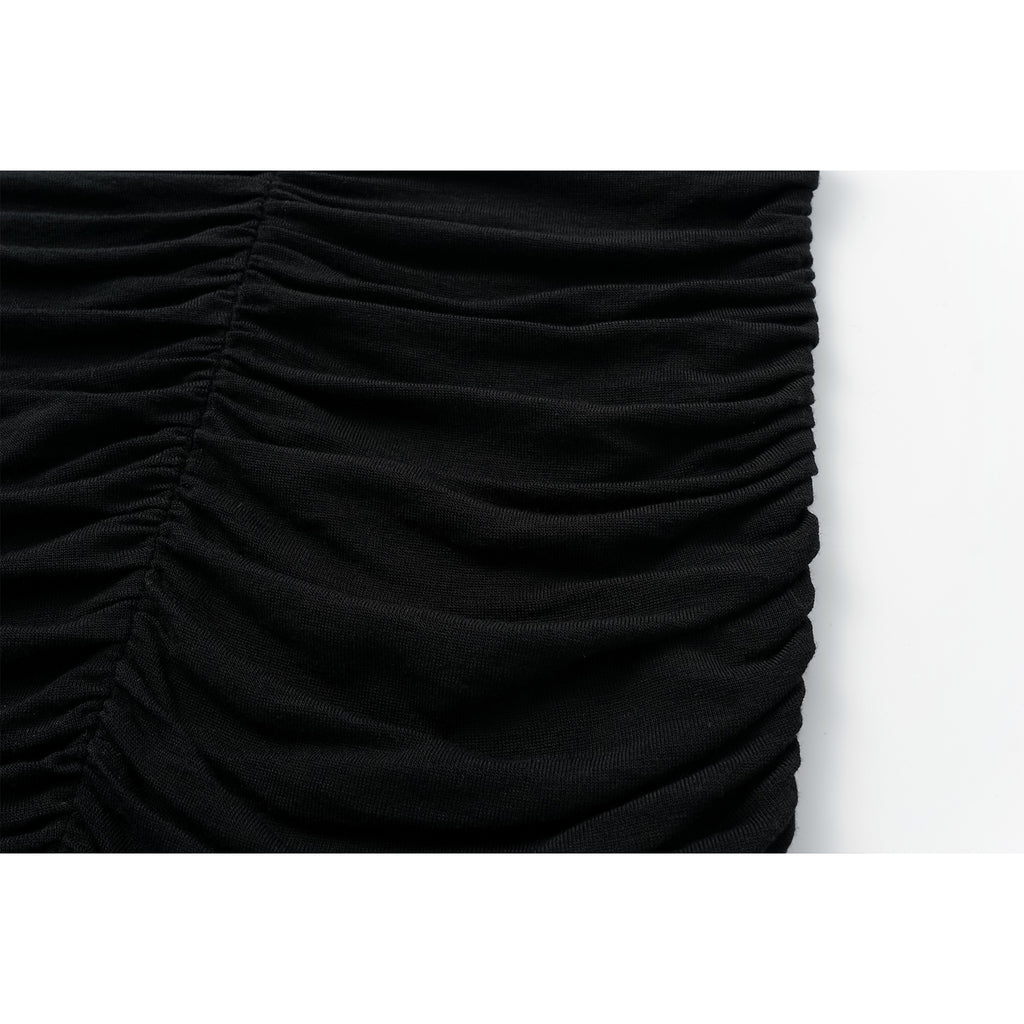 Smocked Pencil Skirt