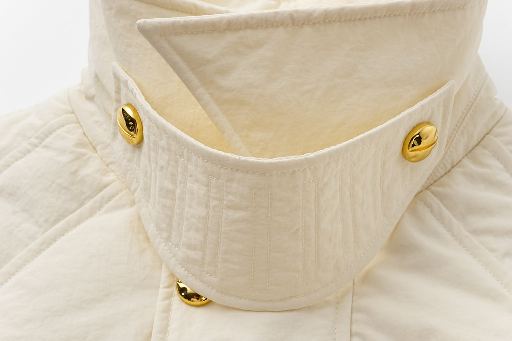 Raglan Sleeve White Goose Down Coat