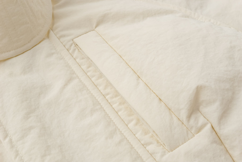 Raglan Sleeve White Goose Down Coat