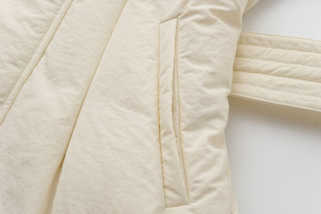 Raglan Sleeve White Goose Down Coat