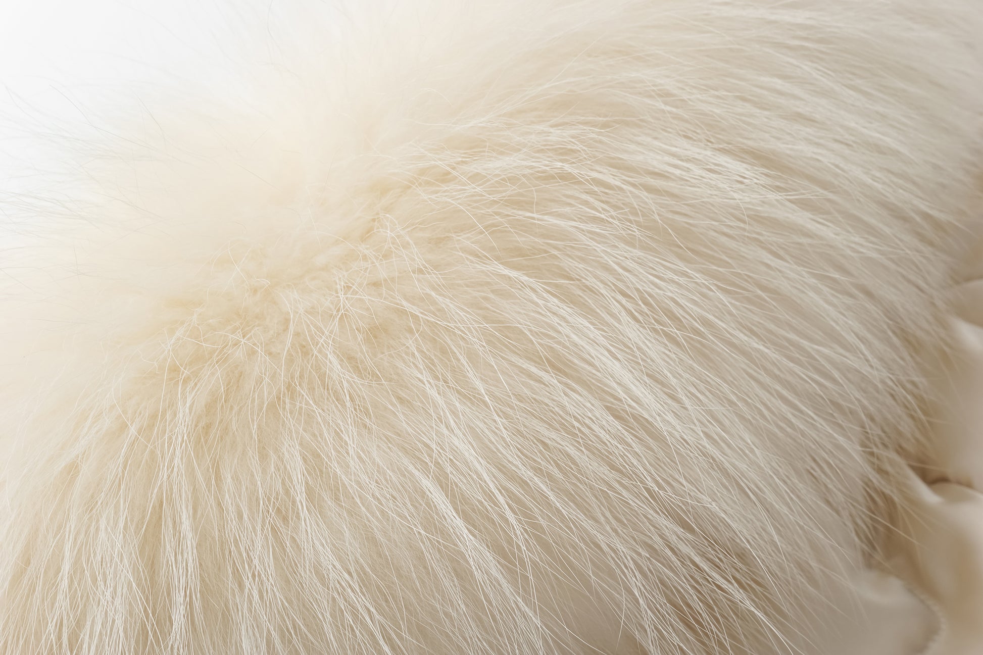 Fox Fur Hooded Fitted Down Jacket