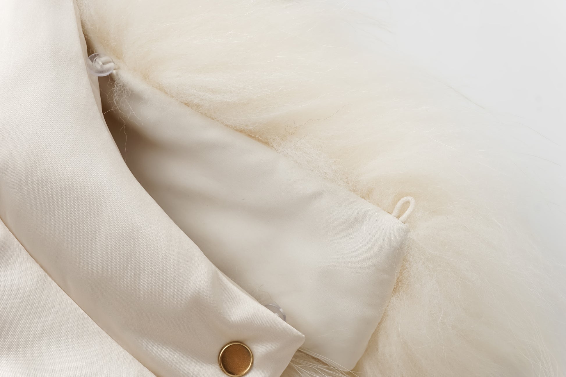 Fox Fur Hooded Fitted Down Jacket