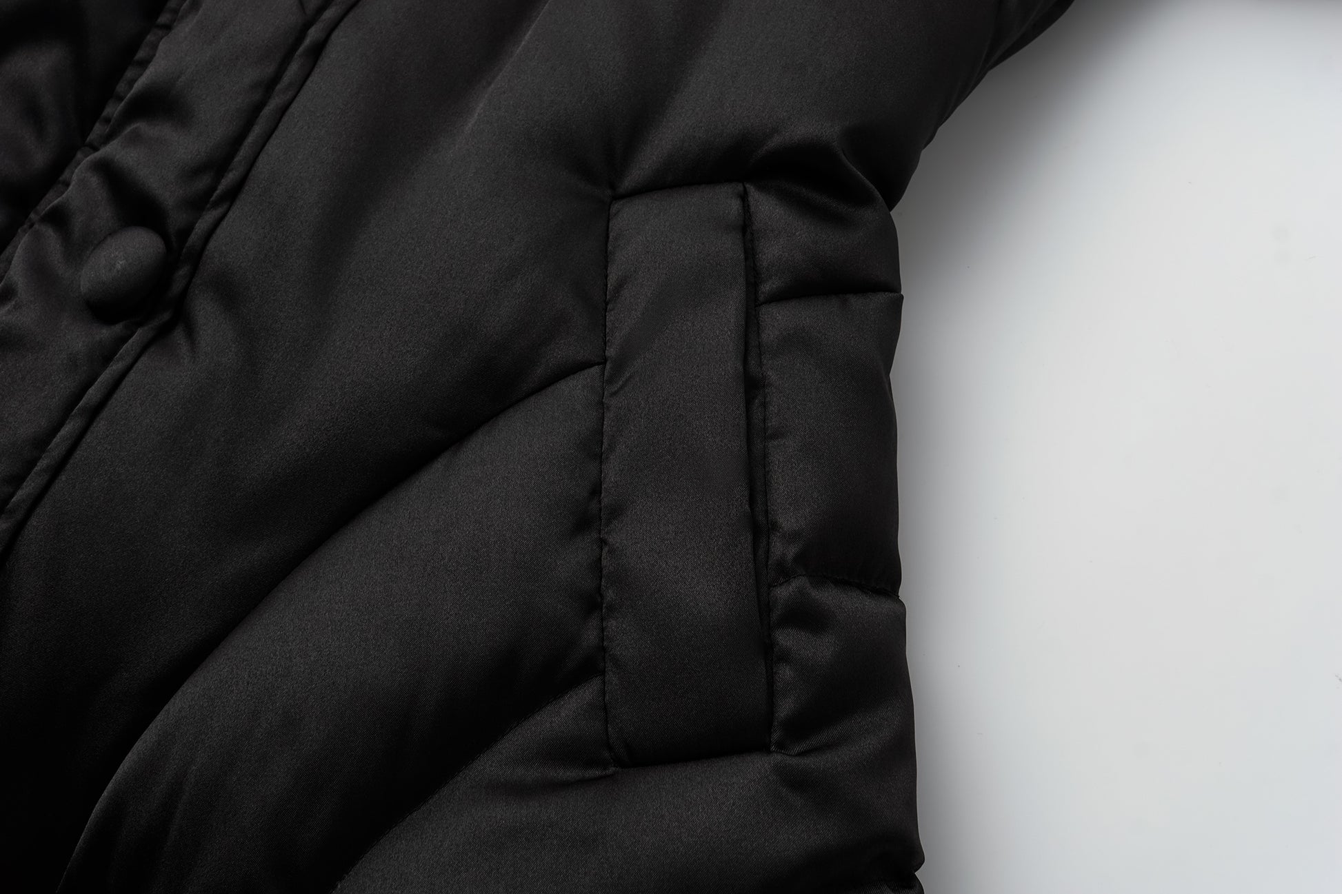 Fox Fur Hooded Fitted Down Jacket