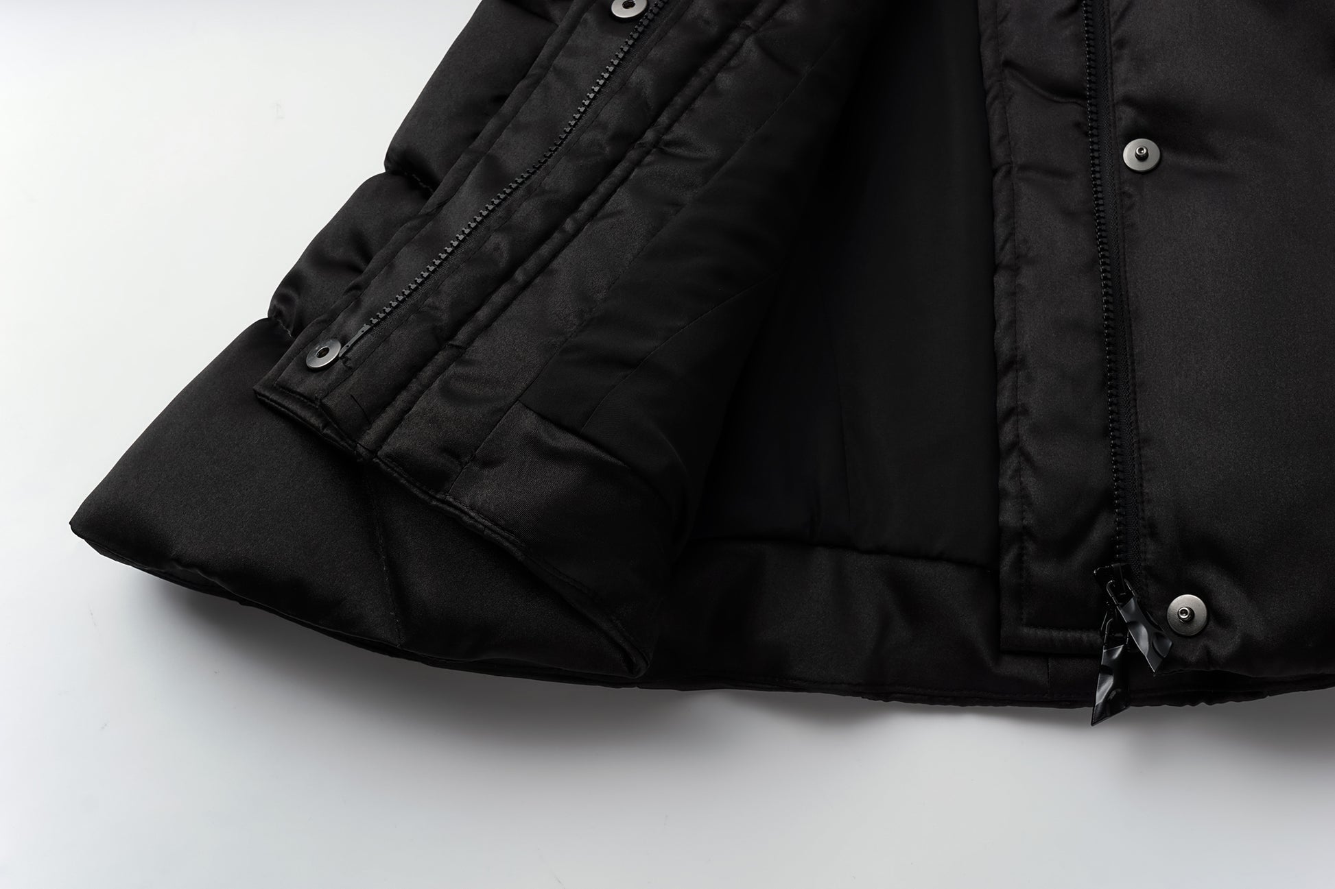 Fox Fur Hooded Fitted Down Jacket