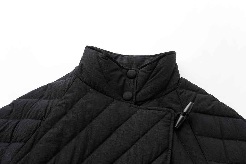 Toggle-Button Long Down Coat