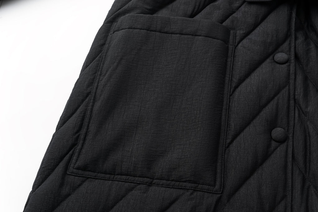 Toggle-Button Long Down Coat