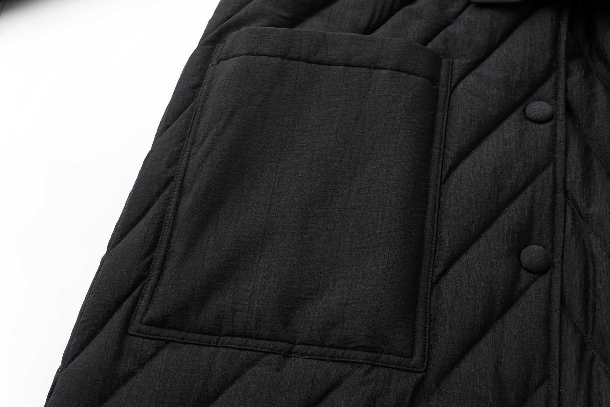 Toggle-Button Long Down Coat