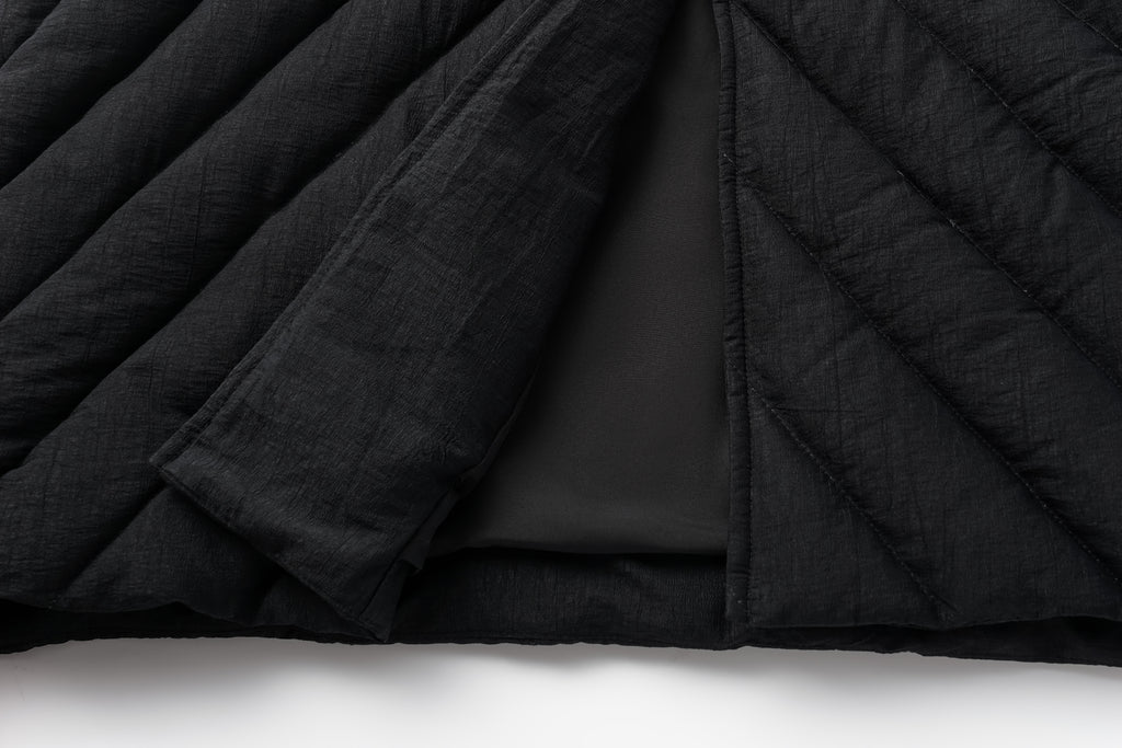 Toggle-Button Long Down Coat