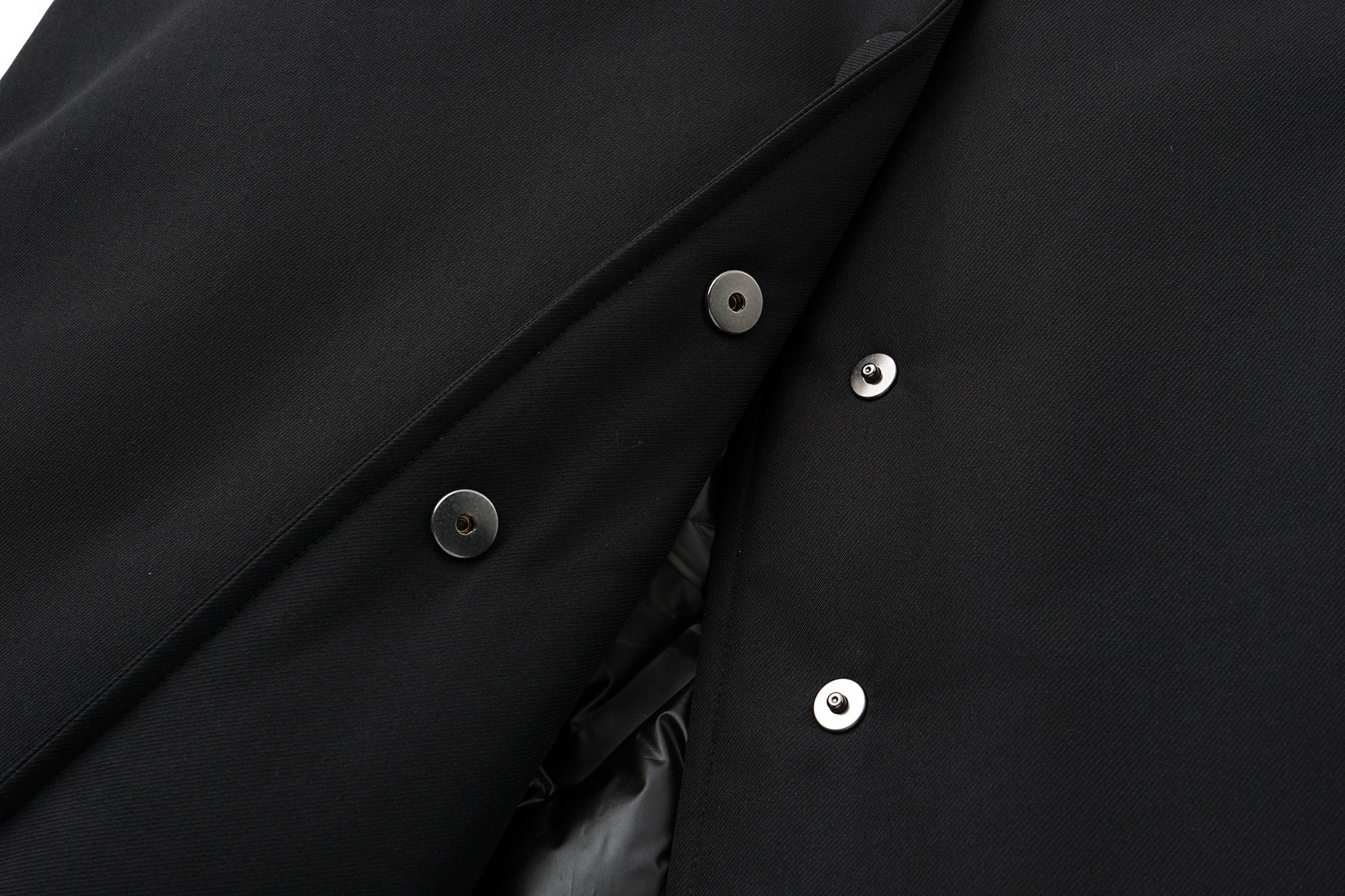 Minimalist Silhouette Long Line Down Coat with Sculpted Lapel and Defined Waist