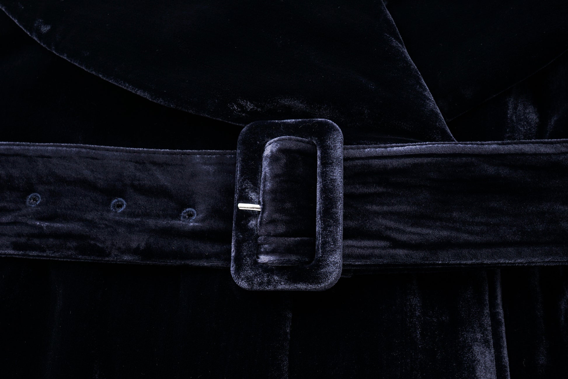 Luminous Pile Oversized Lapel Velvet Down Coat