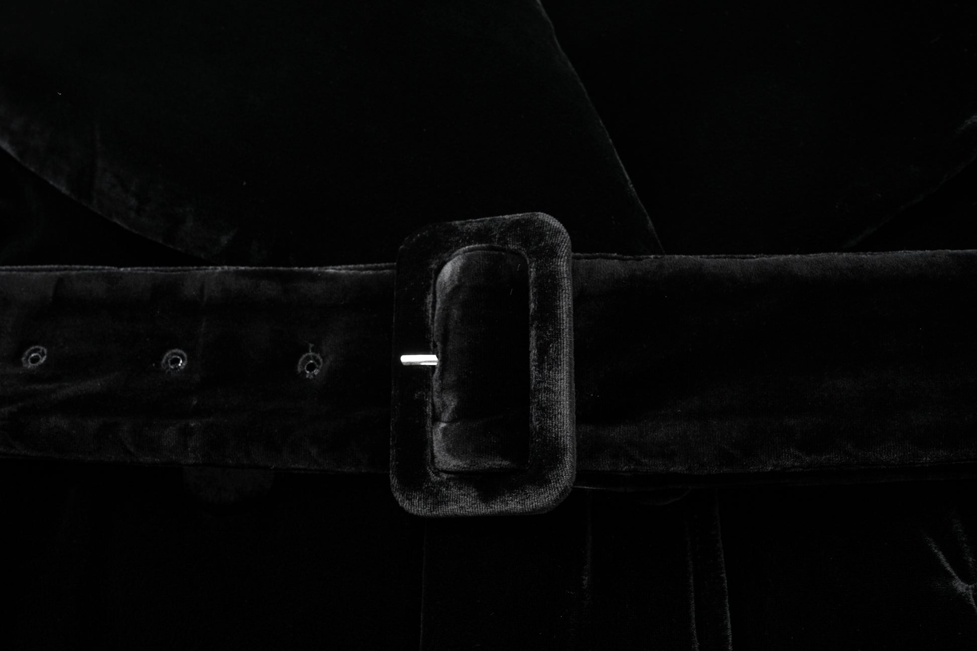 Luminous Pile Oversized Lapel Velvet Down Coat