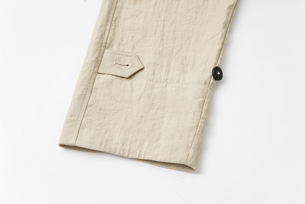 Textured Raglan-Sleeve Long Trench Coat with Organic Draping