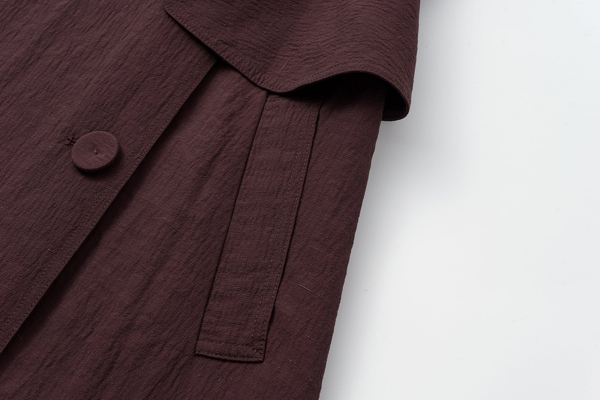 Two-Piece Trench Dress Set (Cropped Jacket + Sleeveless Round-Neck Dress)