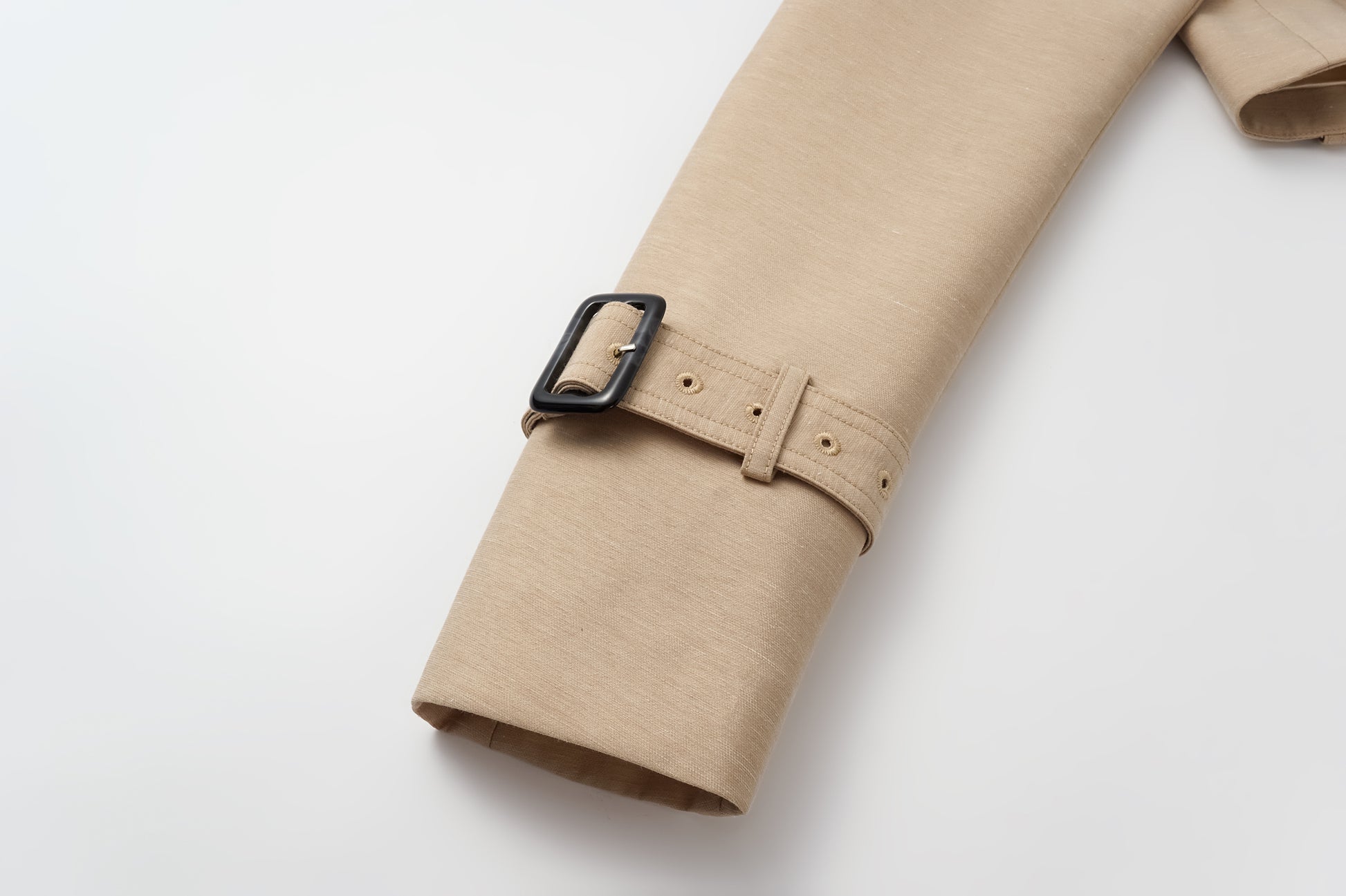 Two-Piece Trench Dress Set (Short Jacket + Sleeveless V-Neck Dress)