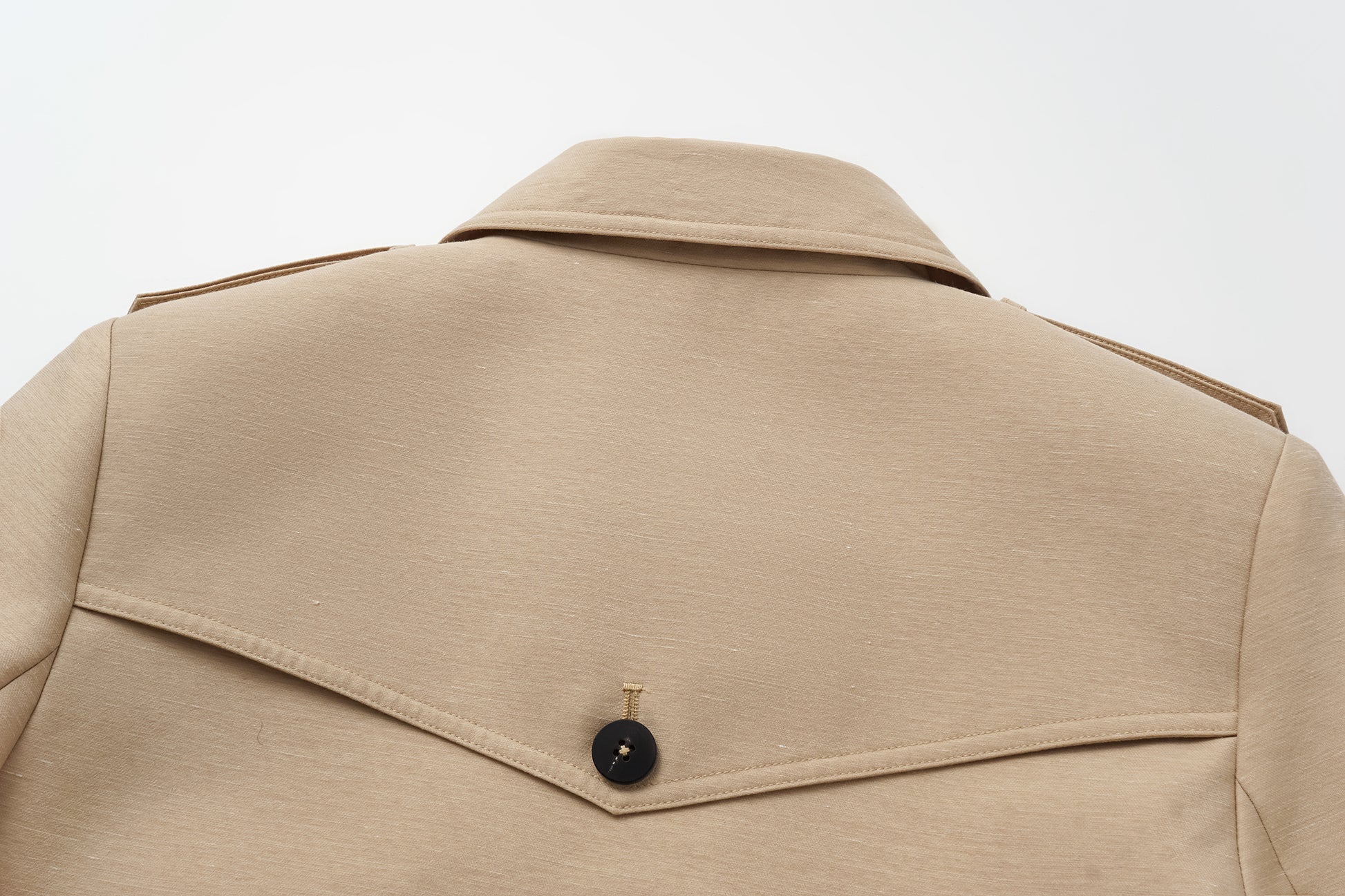 Two-Piece Trench Dress Set (Short Jacket + Sleeveless V-Neck Dress)