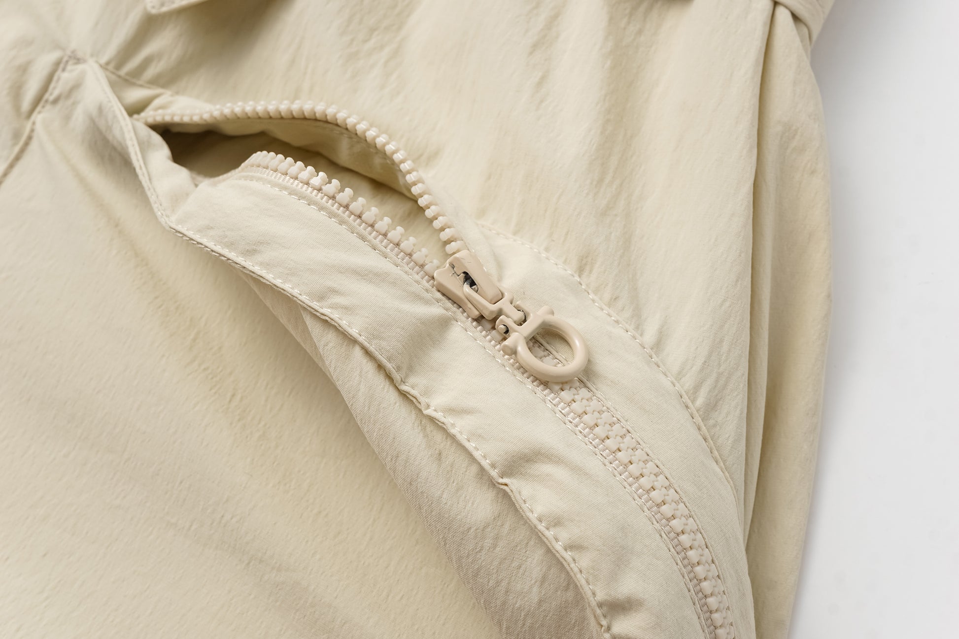 Magnetic-Closure High-Neck Trench Coat