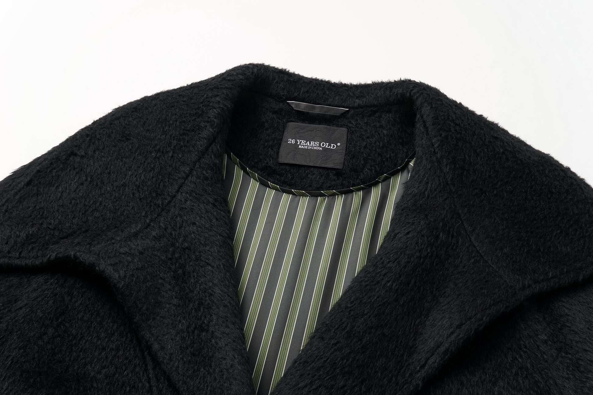 Alpaca-Wool Blend Long Overcoat