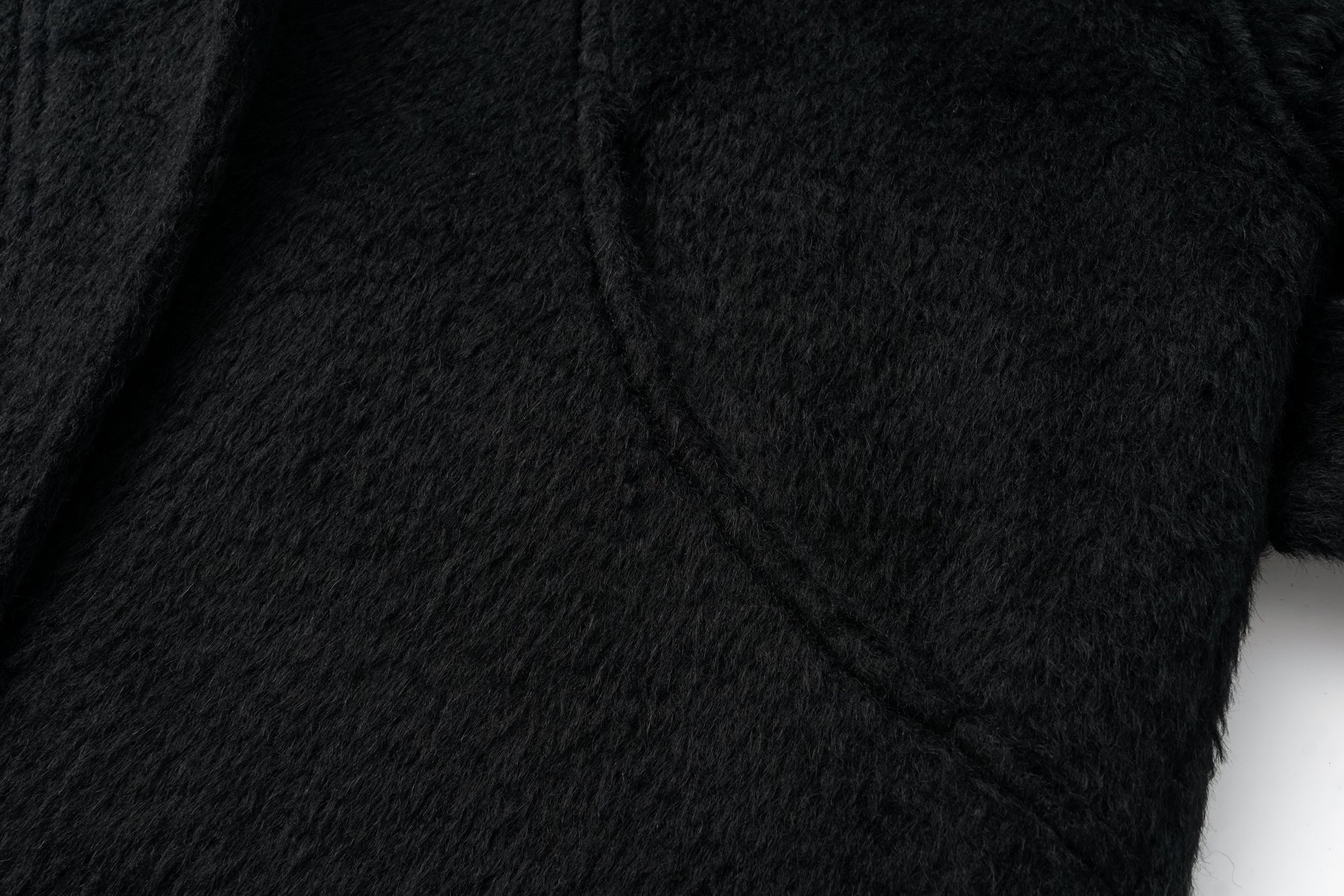 Alpaca-Wool Blend Long Overcoat