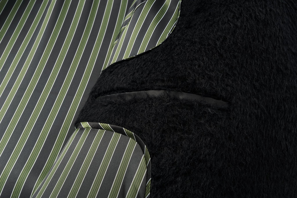 Alpaca-Wool Blend Long Overcoat