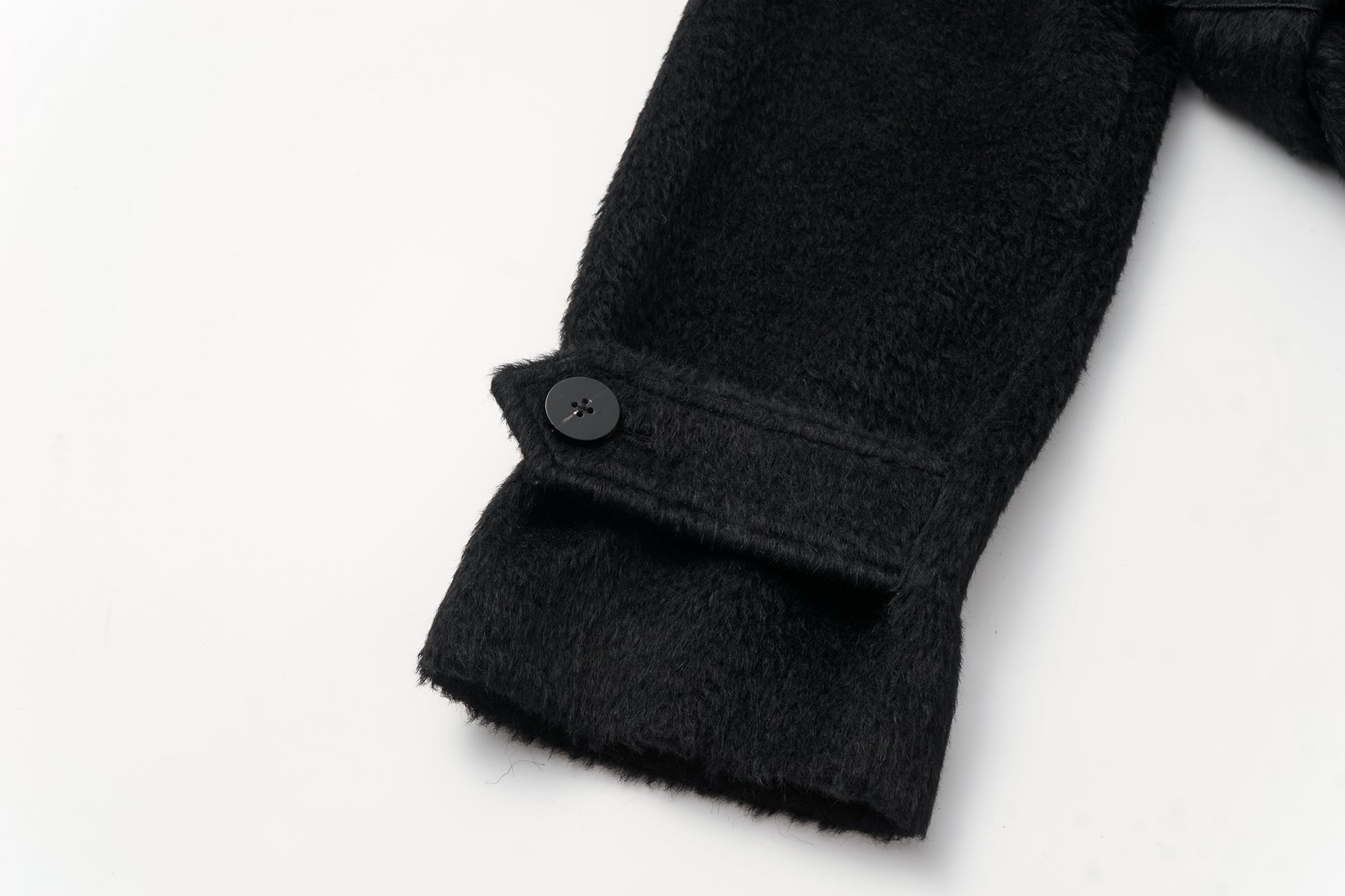 Alpaca-Wool Blend Long Overcoat