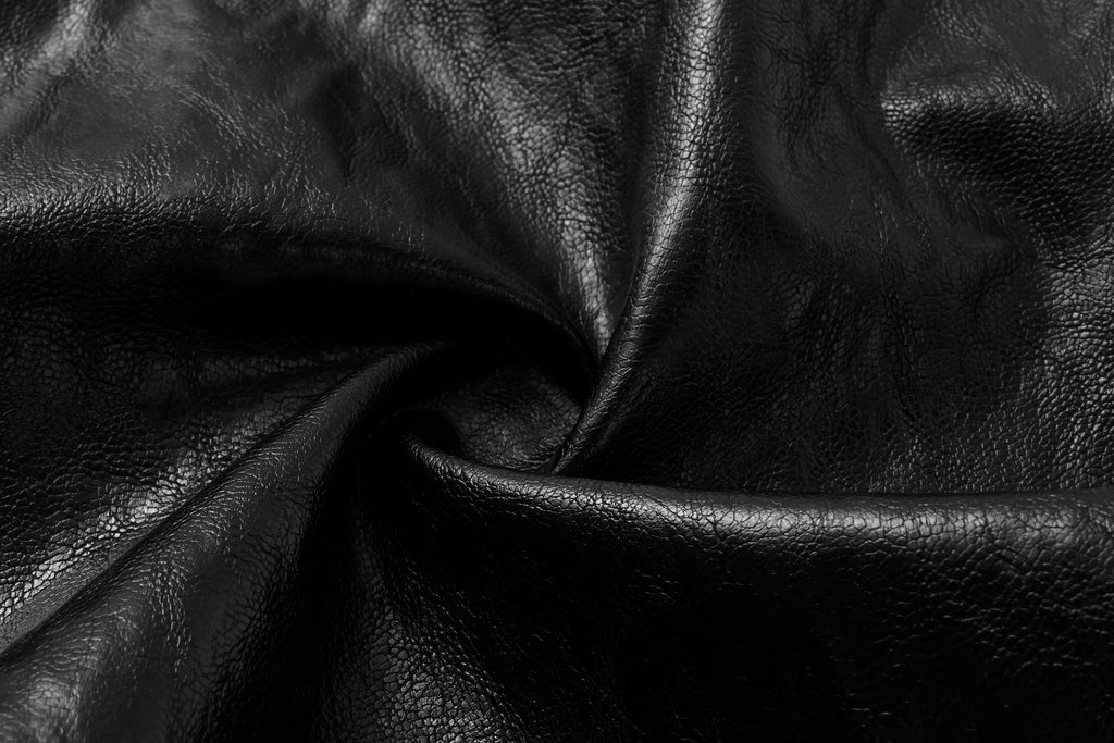 Asymmetric Hem A-Line Skirt (Faux Leather)