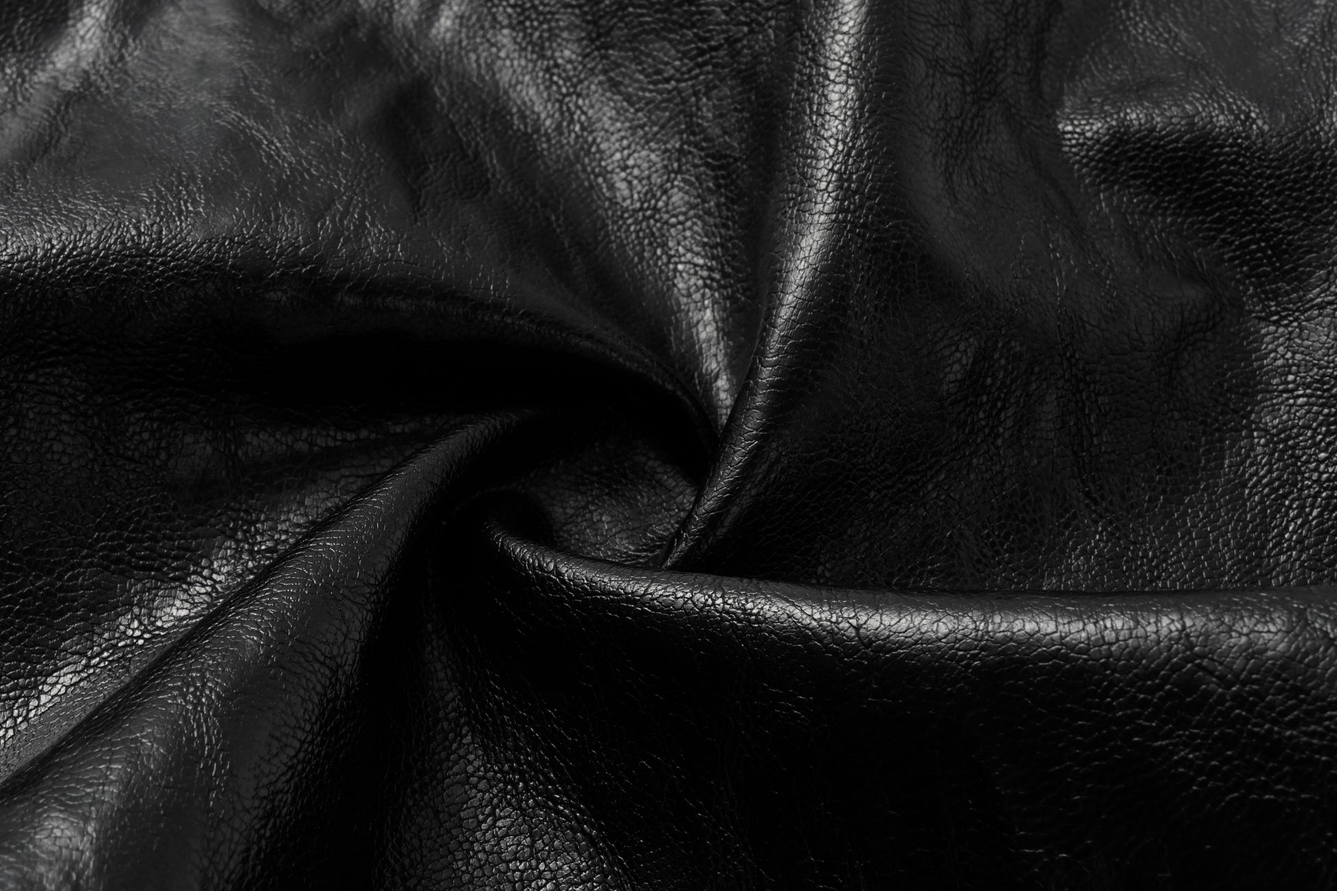 Asymmetric Hem A-Line Skirt (Faux Leather)