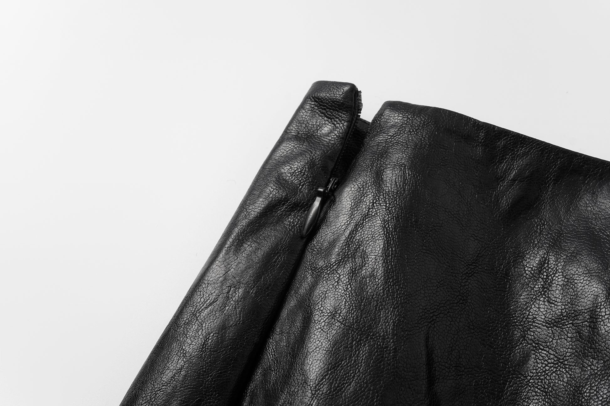 Knee-Length Pencil Skirt (Faux Leather)