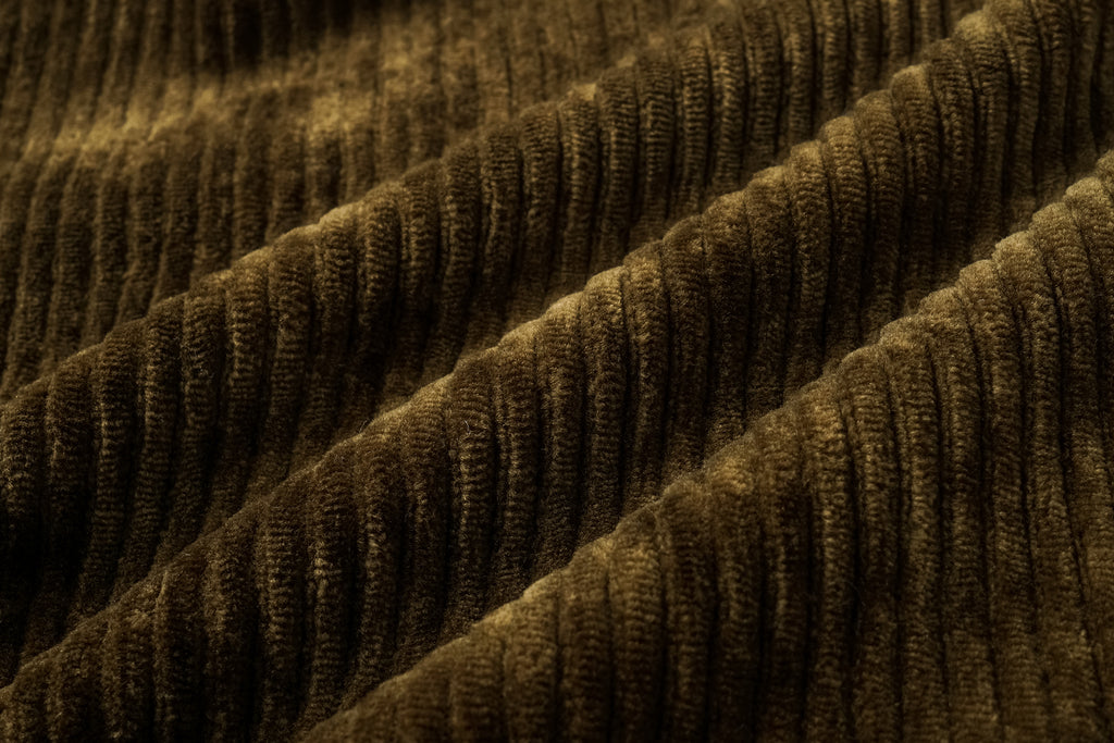 High-Neck Two-Way Zip Corduroy Track Jacket