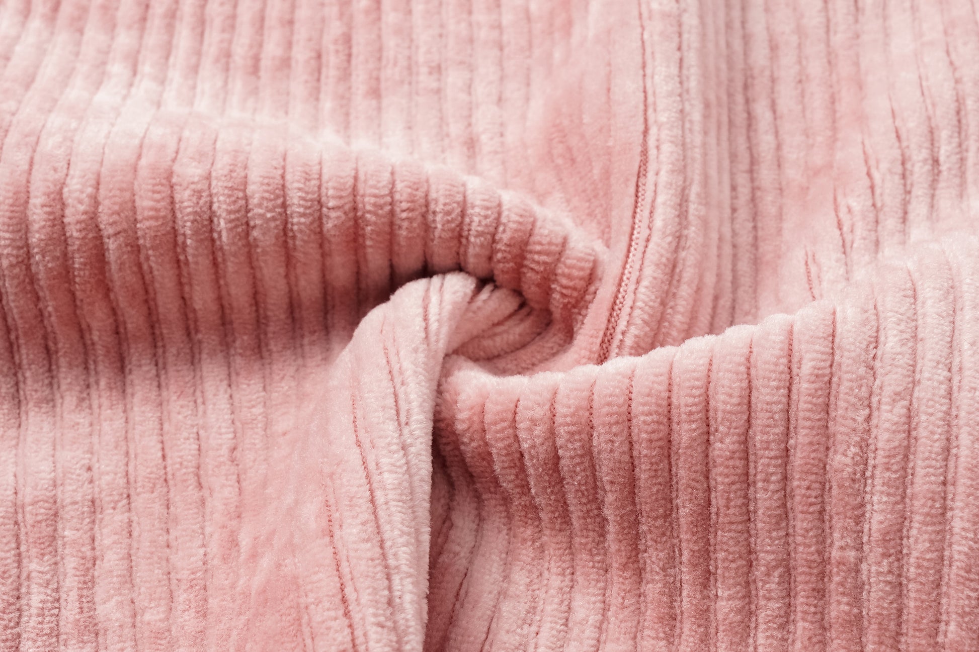 Curved Hem Corduroy Sweatpants