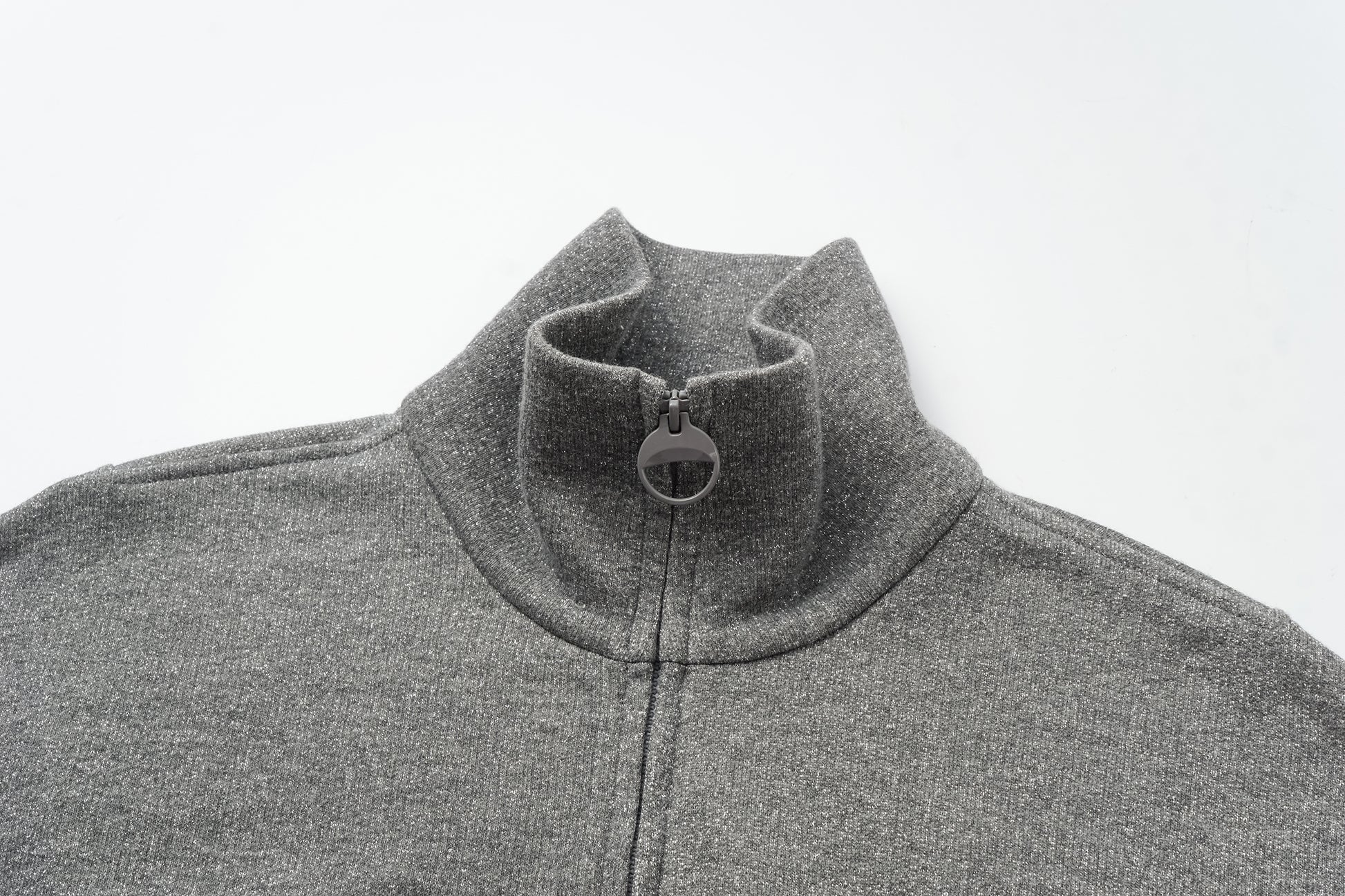 High-Neck Two-Way Zip Athletic Jacket