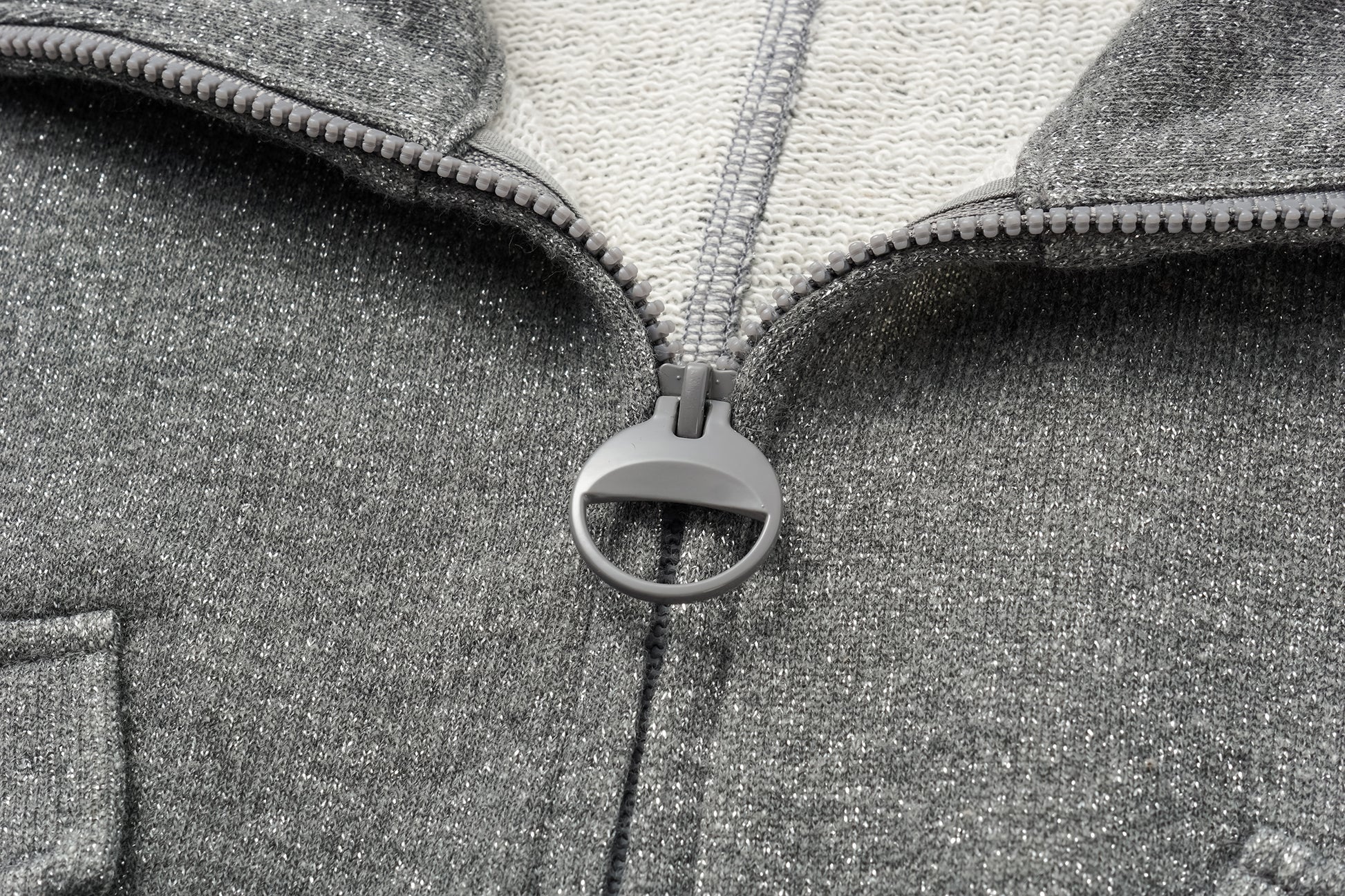 High-Neck Two-Way Zip Athletic Jacket