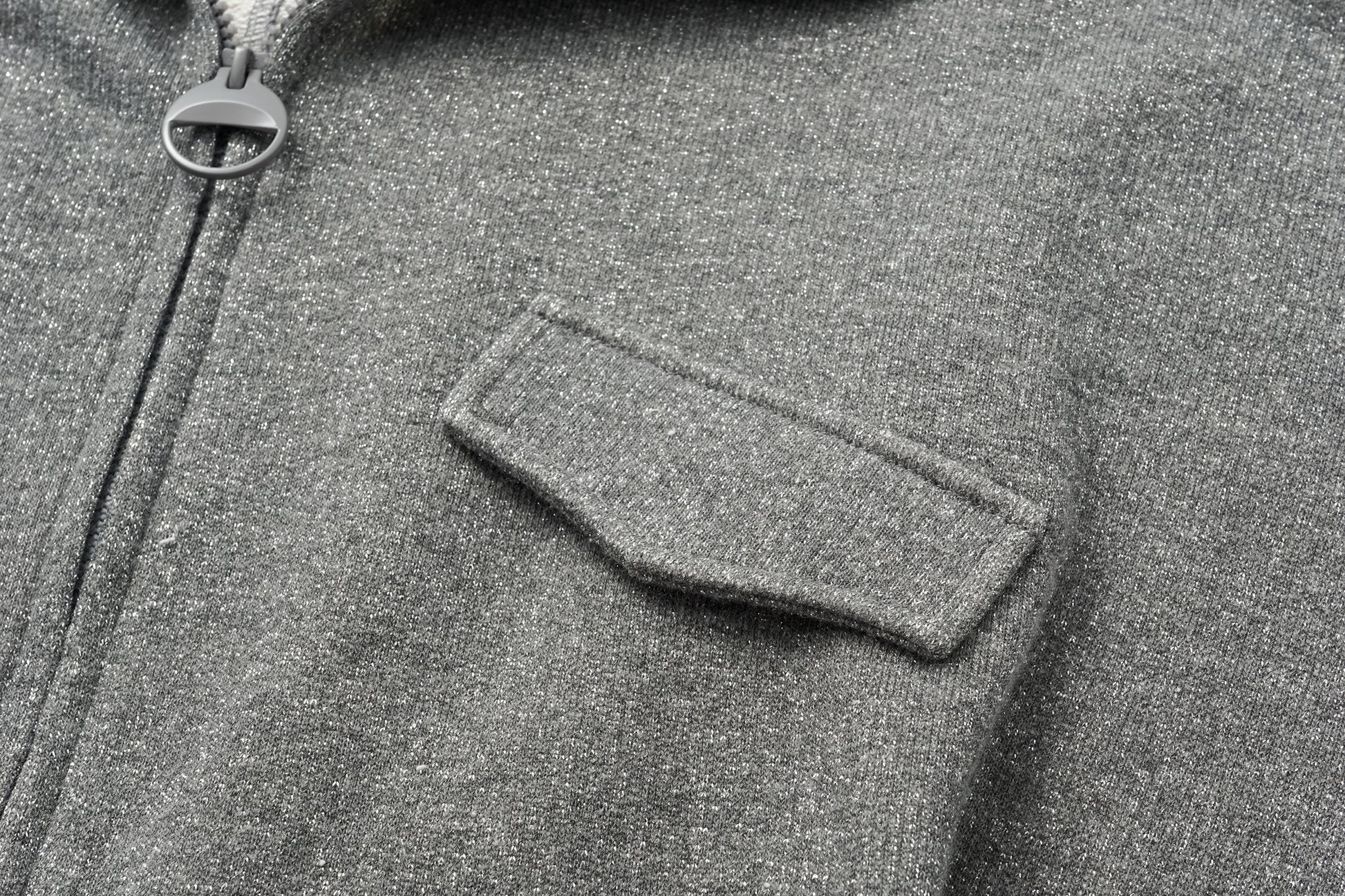 High-Neck Two-Way Zip Athletic Jacket