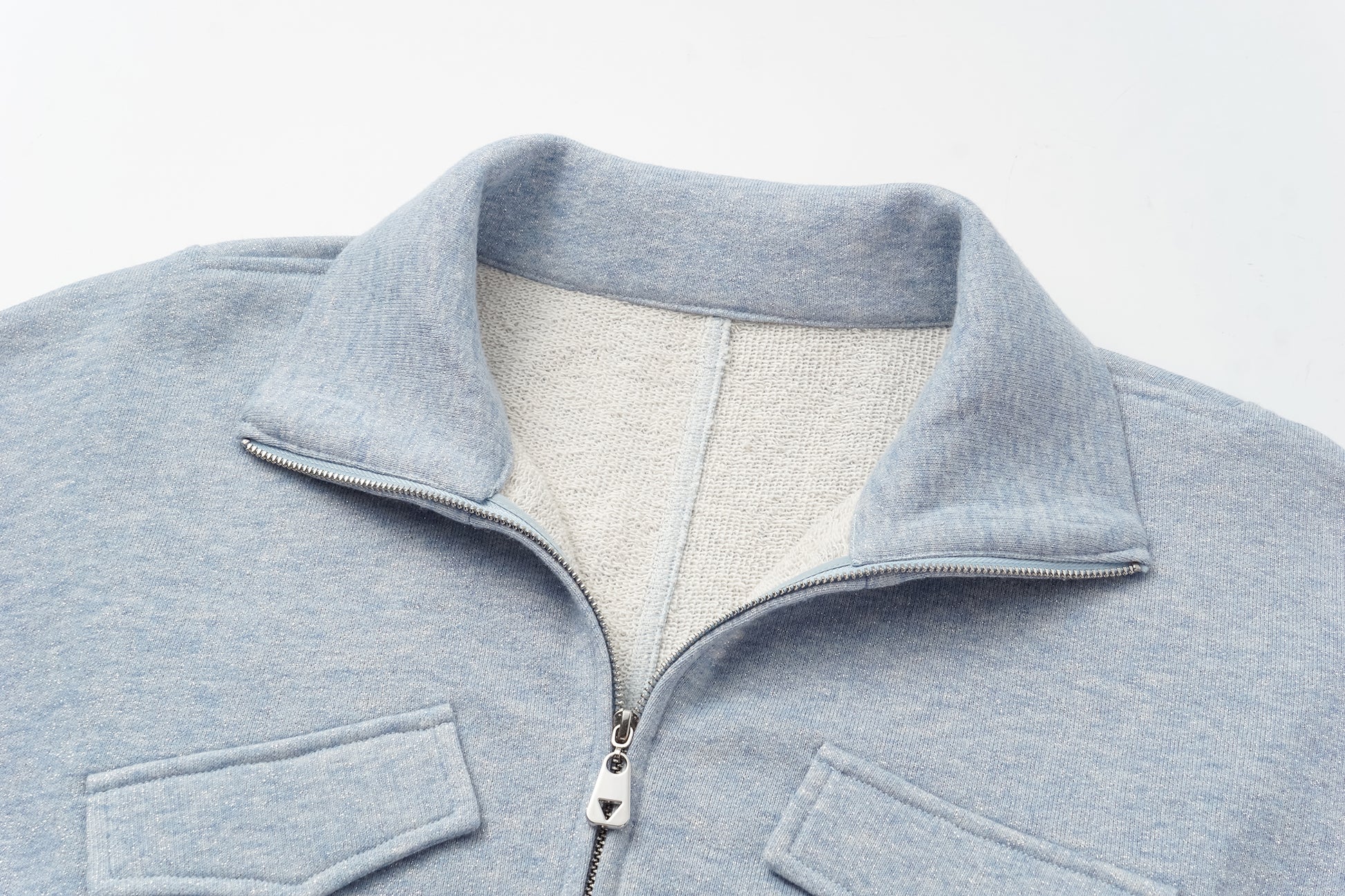 High-Neck Two-Way Zip Athletic Jacket