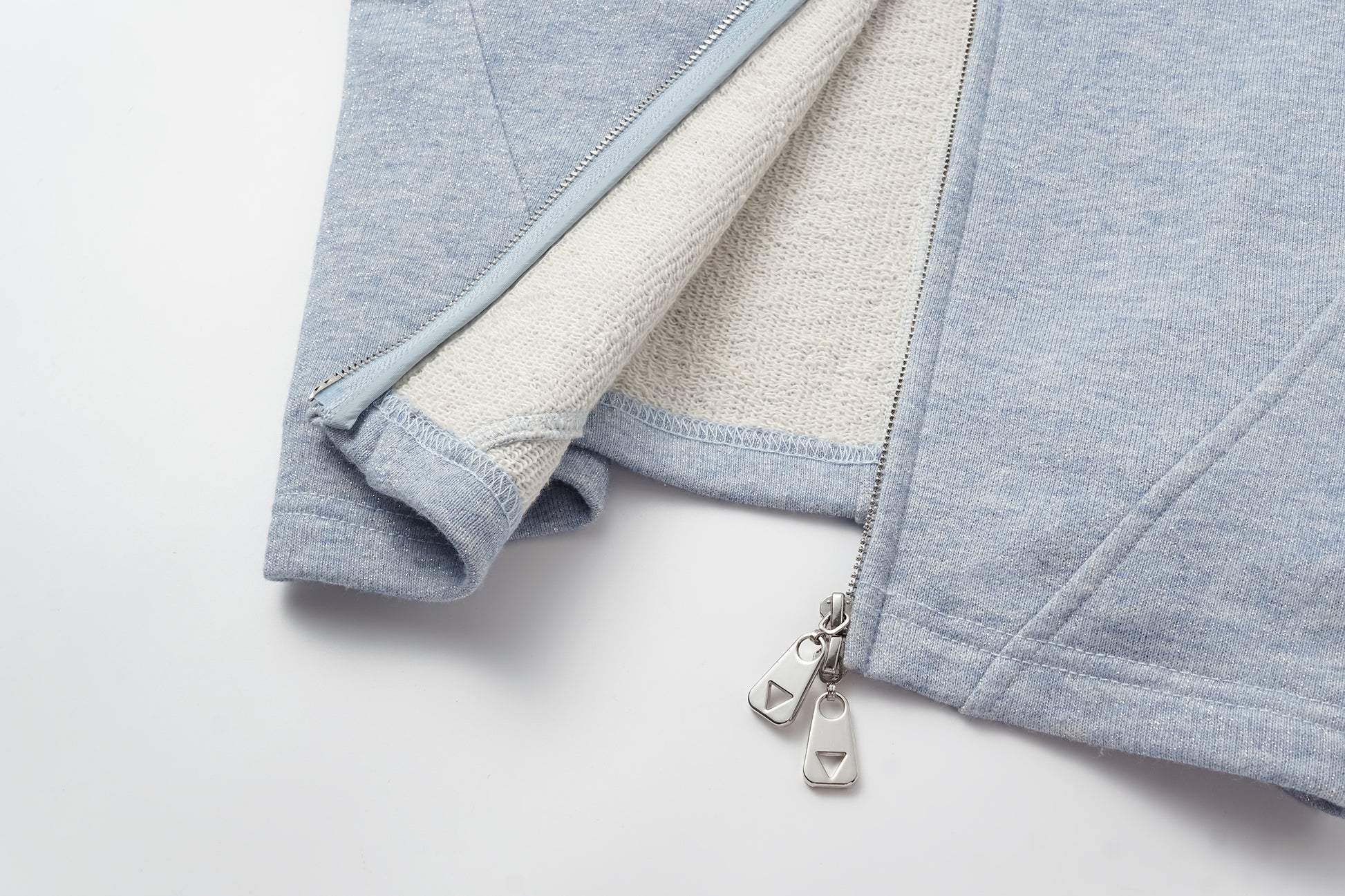 High-Neck Two-Way Zip Athletic Jacket