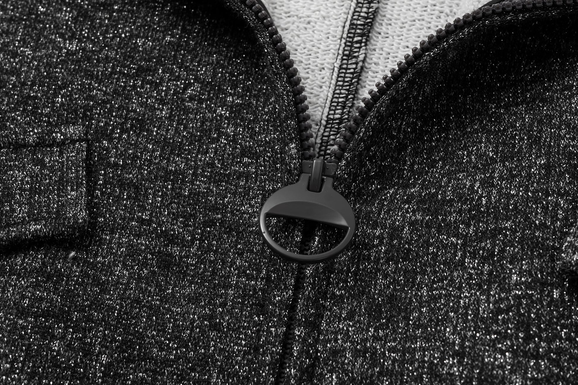 High-Neck Two-Way Zip Athletic Jacket