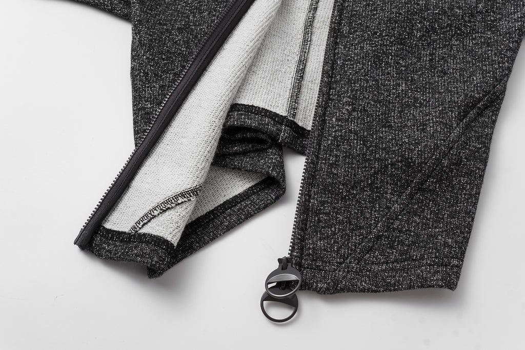 High-Neck Two-Way Zip Athletic Jacket