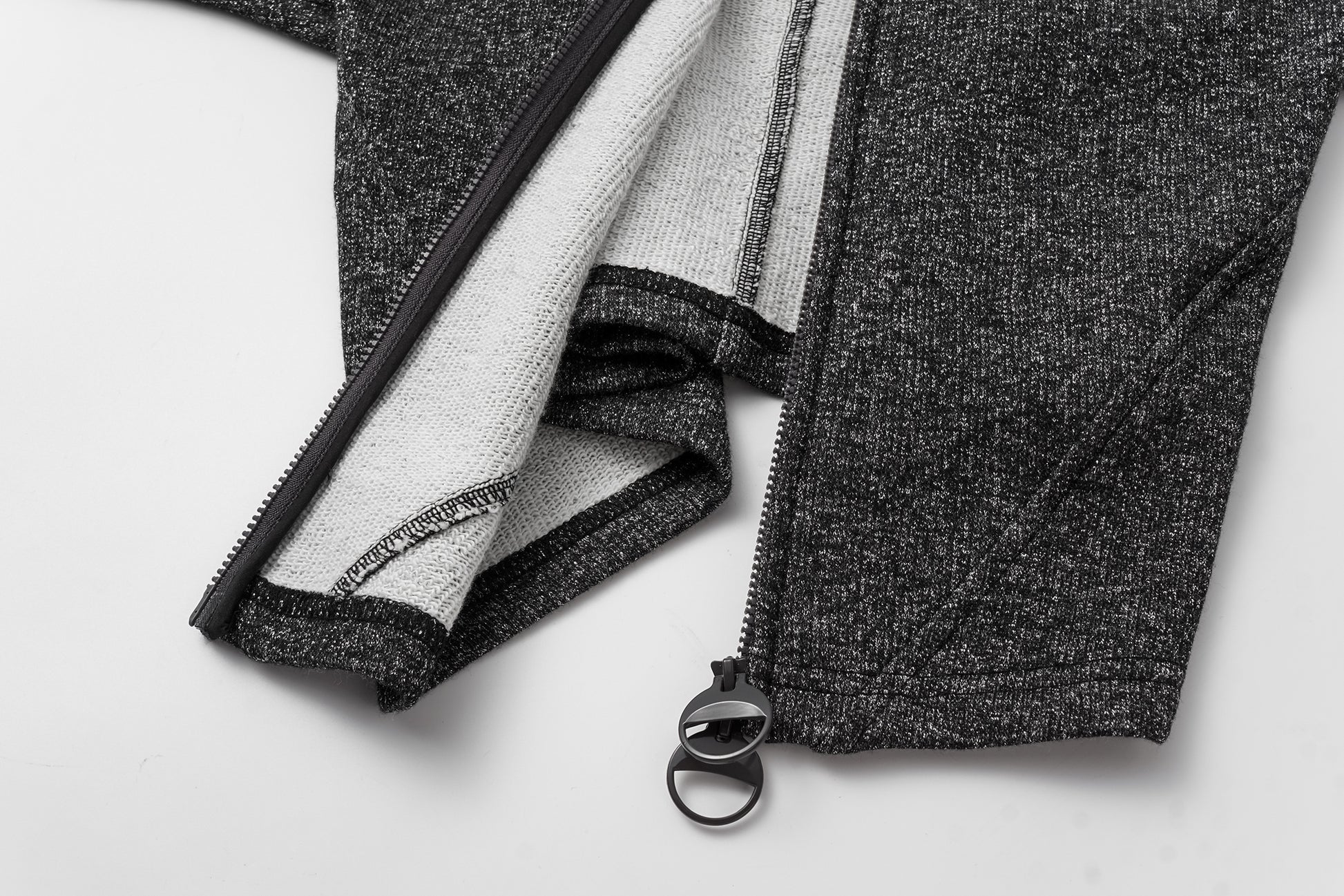 High-Neck Two-Way Zip Athletic Jacket