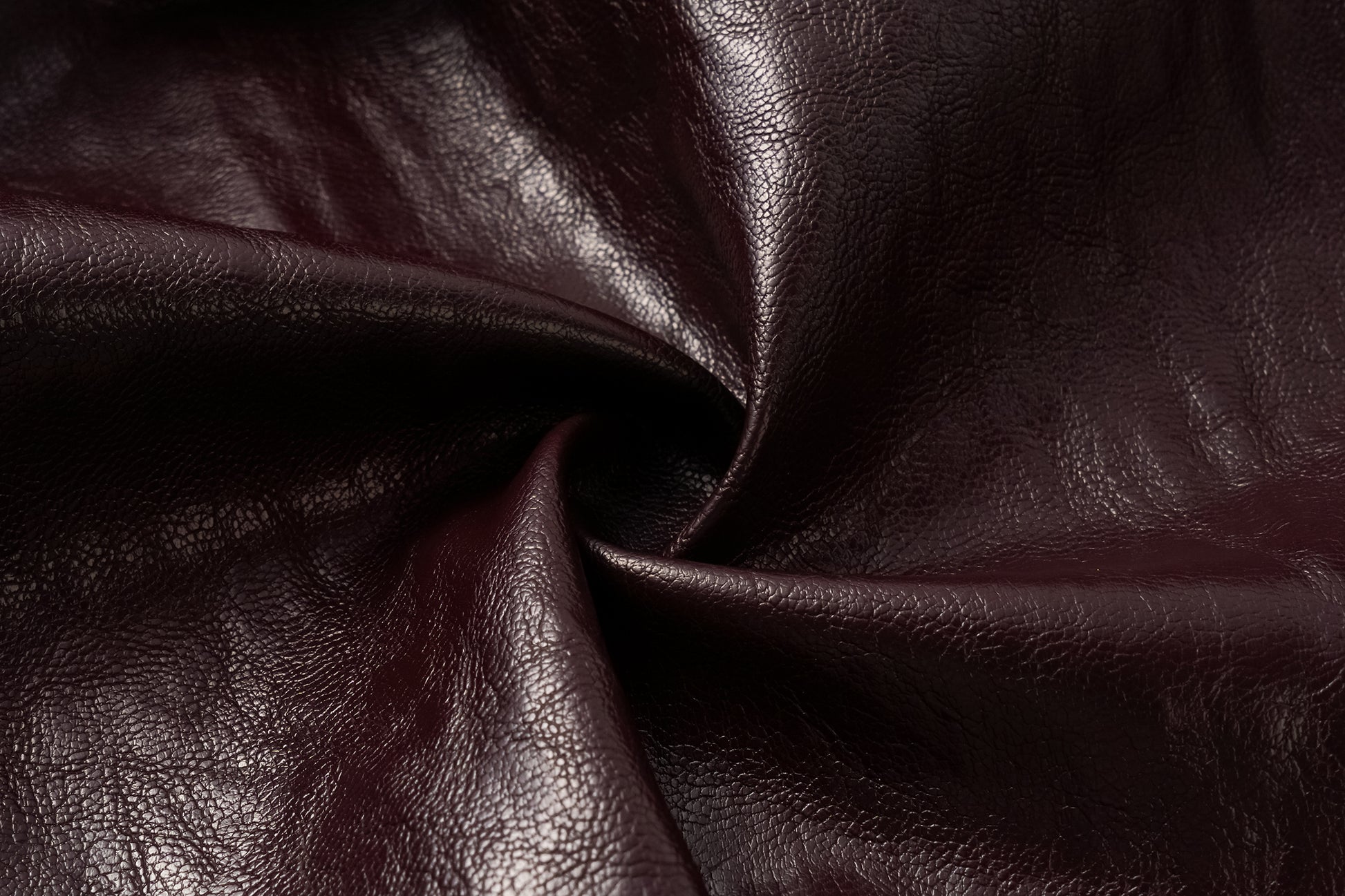 Relaxed Fit Belted Thigh-Length Leather-Look Jacket ( Faux Leather)