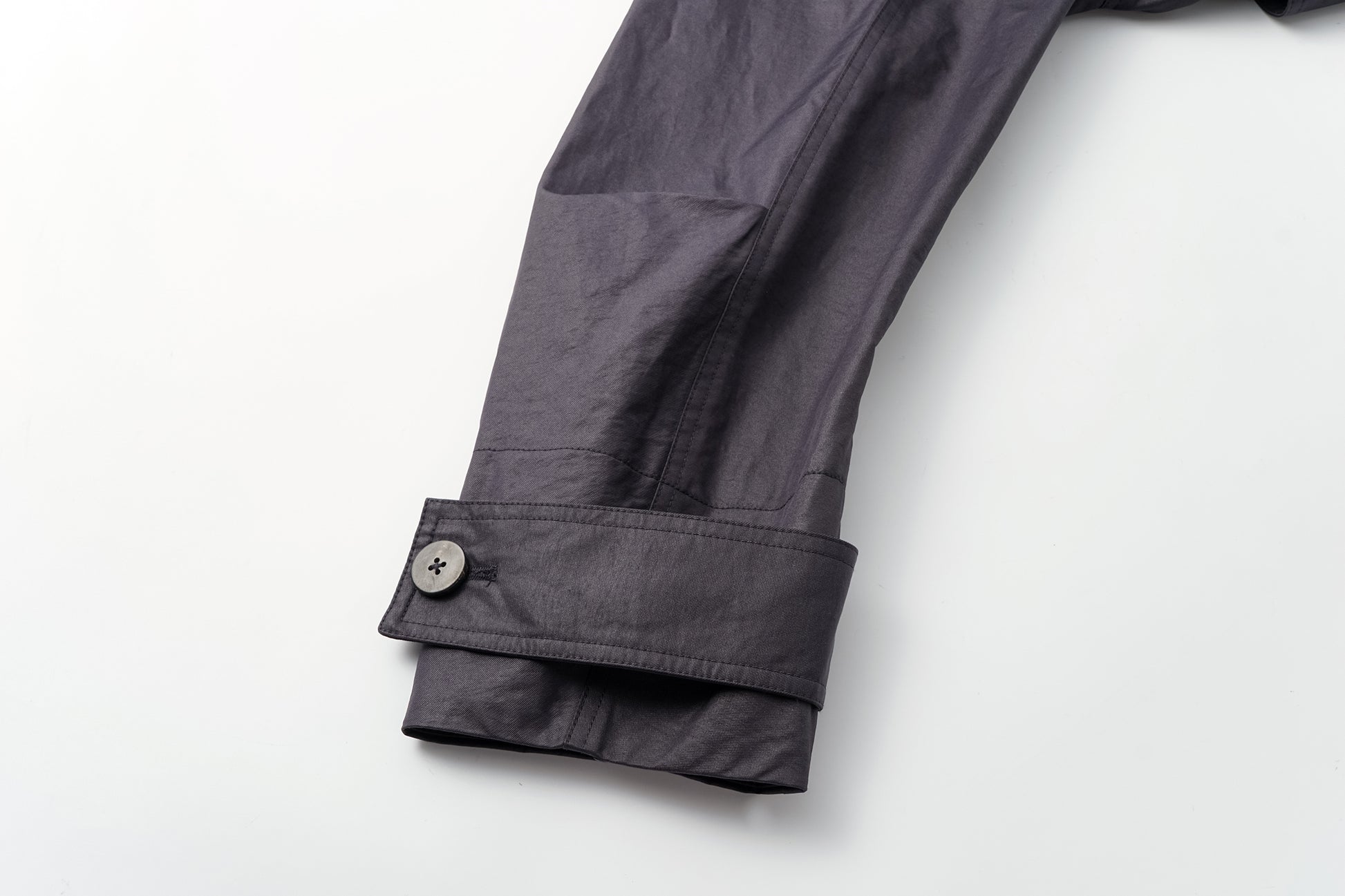 Dropped-Shoulder Trench Coat