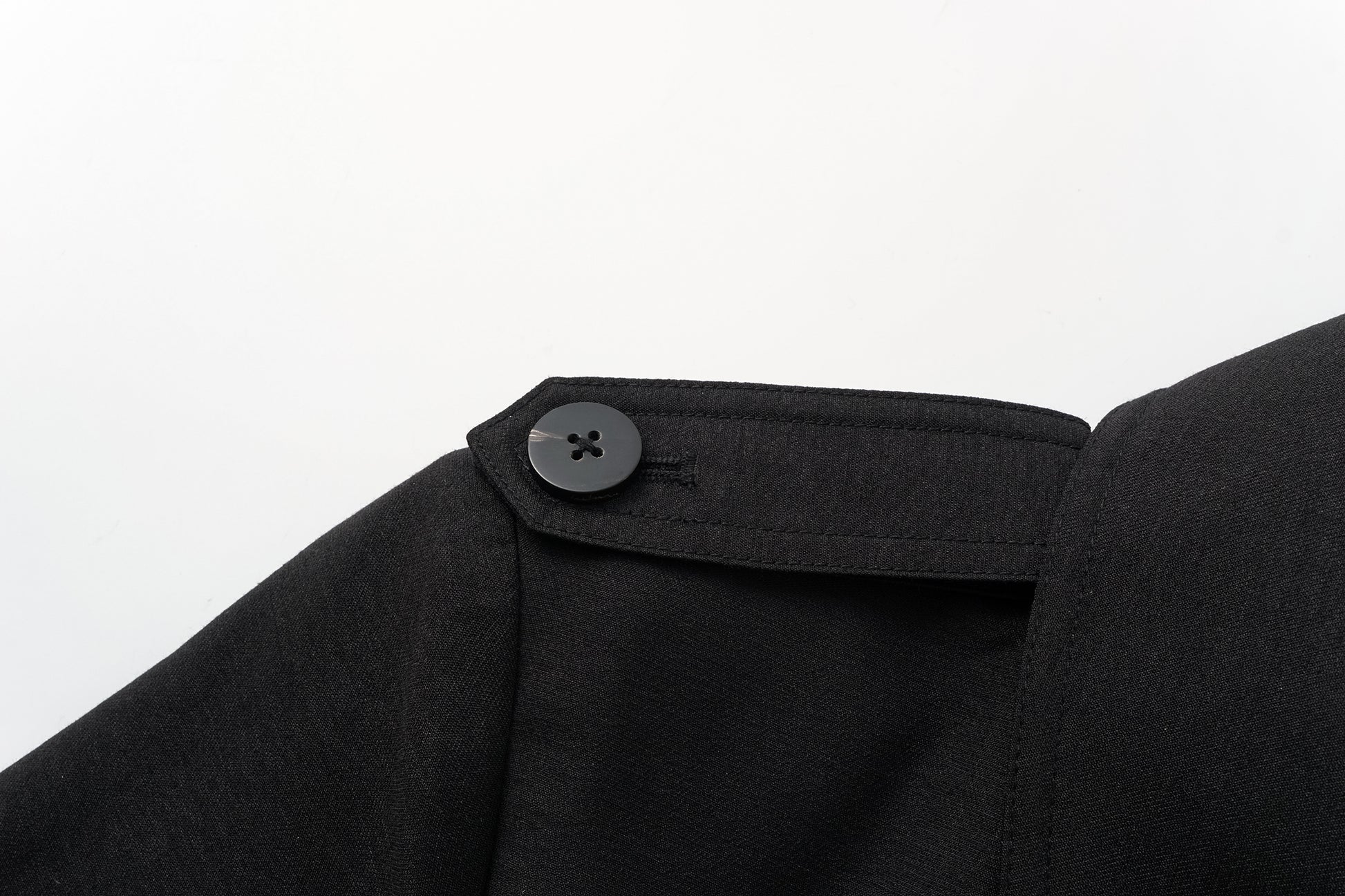 Two-Piece Trench Dress Set (Short Jacket + Sleeveless V-Neck Dress)