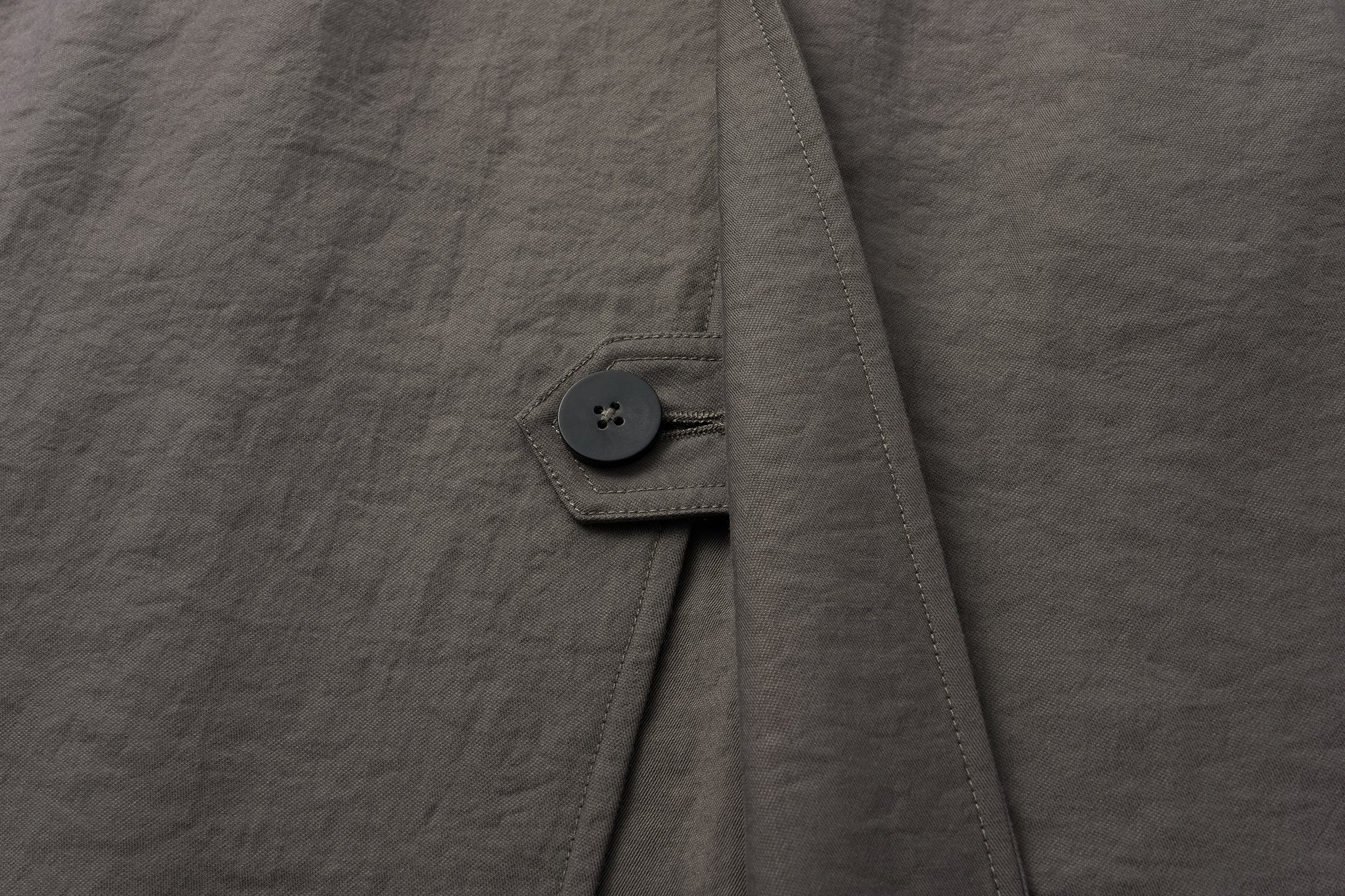 Textured Raglan-Sleeve Long Trench Coat with Organic Draping