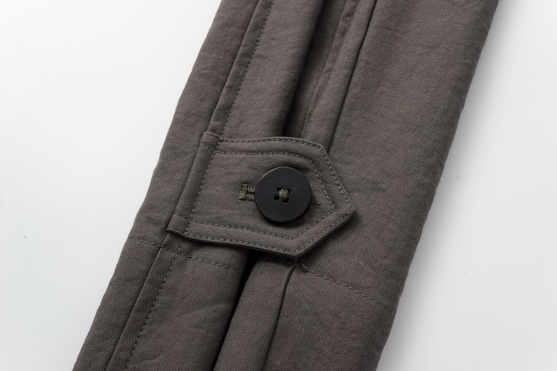 Textured Raglan-Sleeve Long Trench Coat with Organic Draping