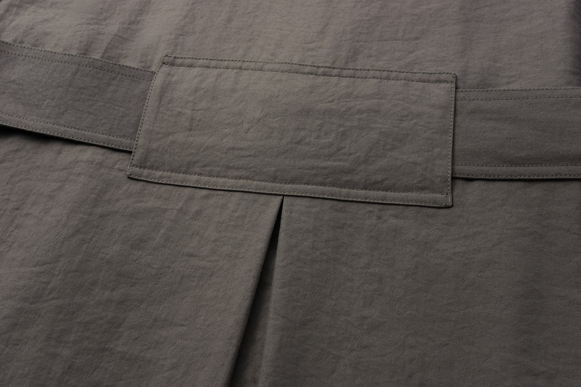 Textured Raglan-Sleeve Long Trench Coat with Organic Draping